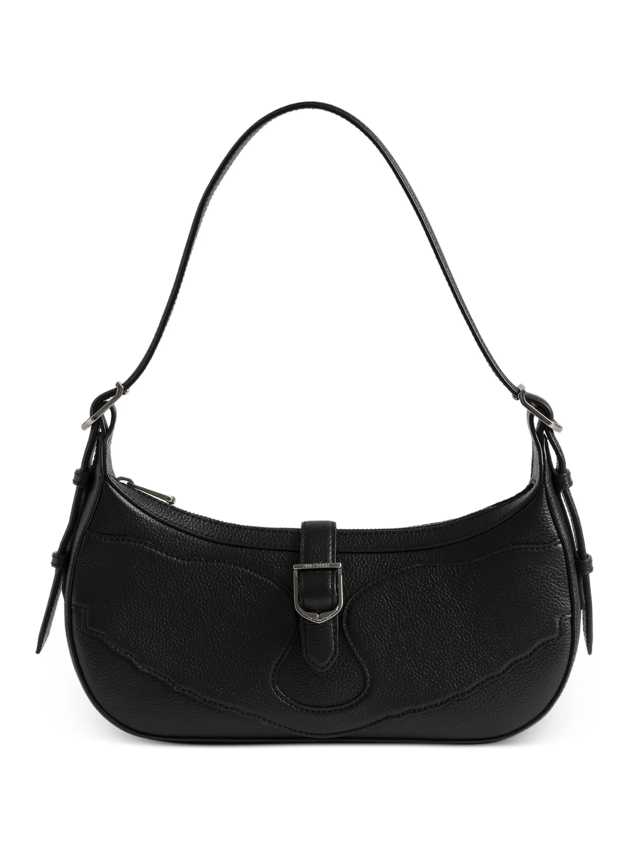 Zadig & Voltaire Moonrise Buckle-detail Curved Shoulder Bag - 1