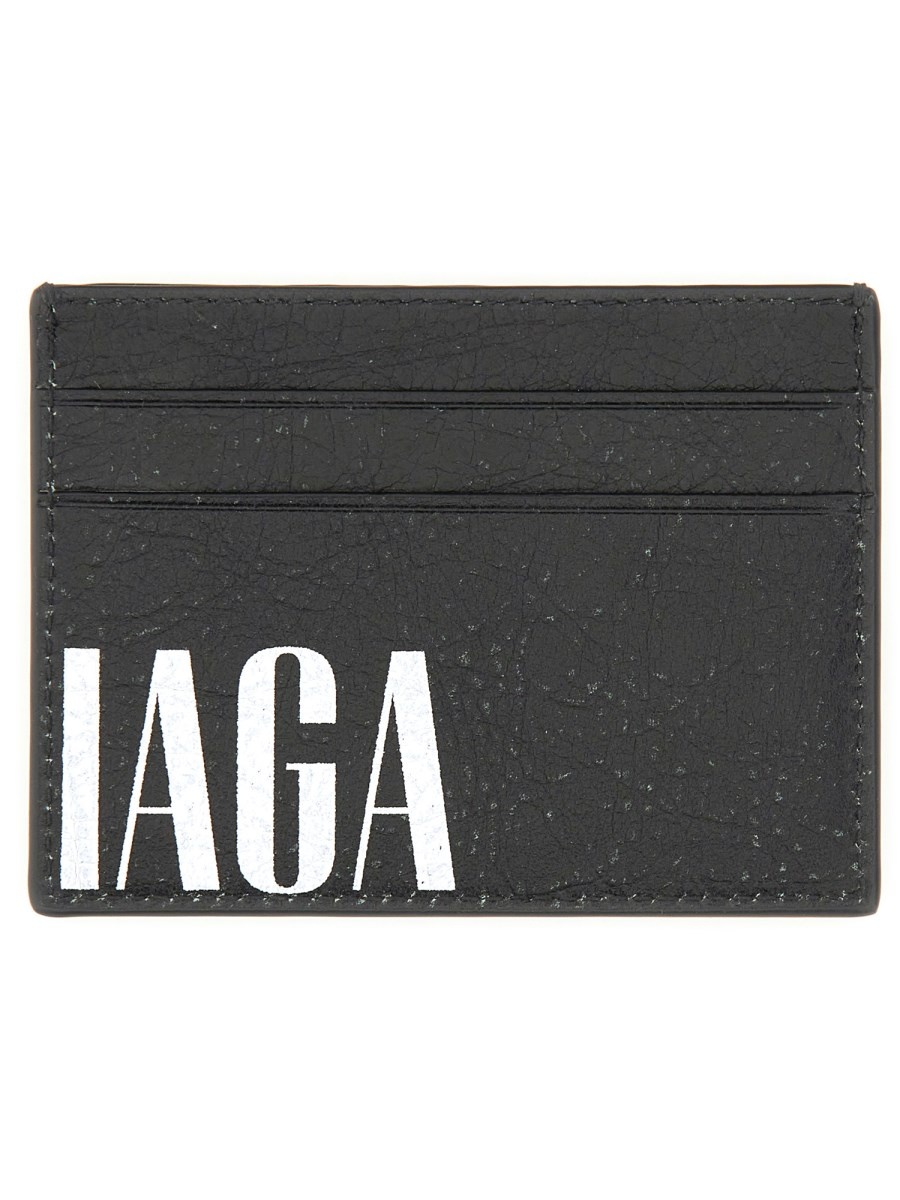 LEATHER CARD HOLDER WITH "EDITOR" LOGO - 2
