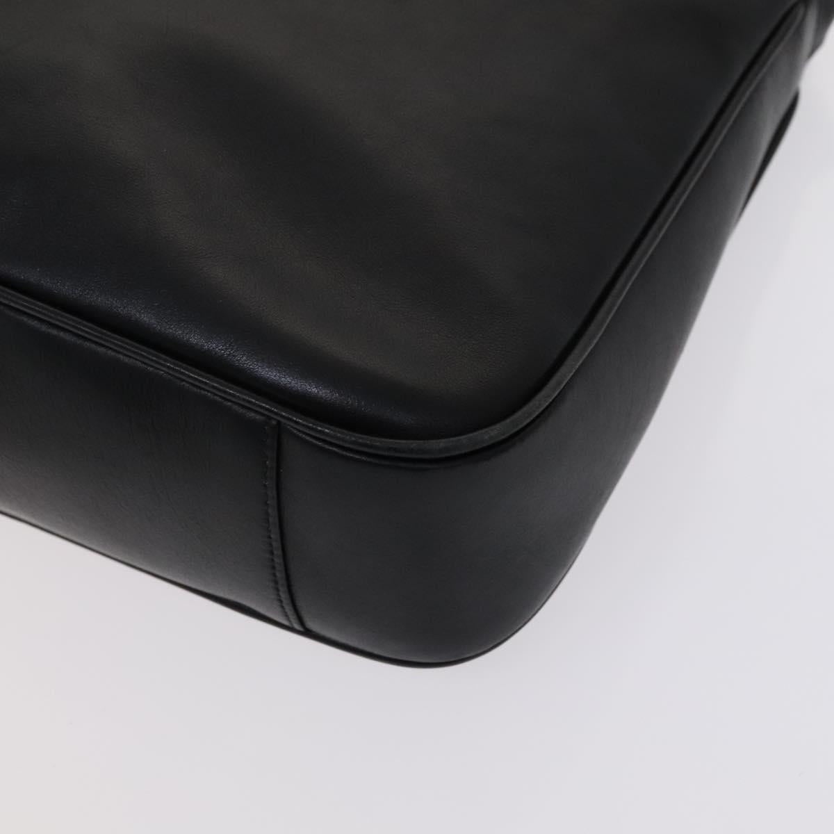 GUCCI Bamboo Hand Bag Leather Black 001 001 - 9