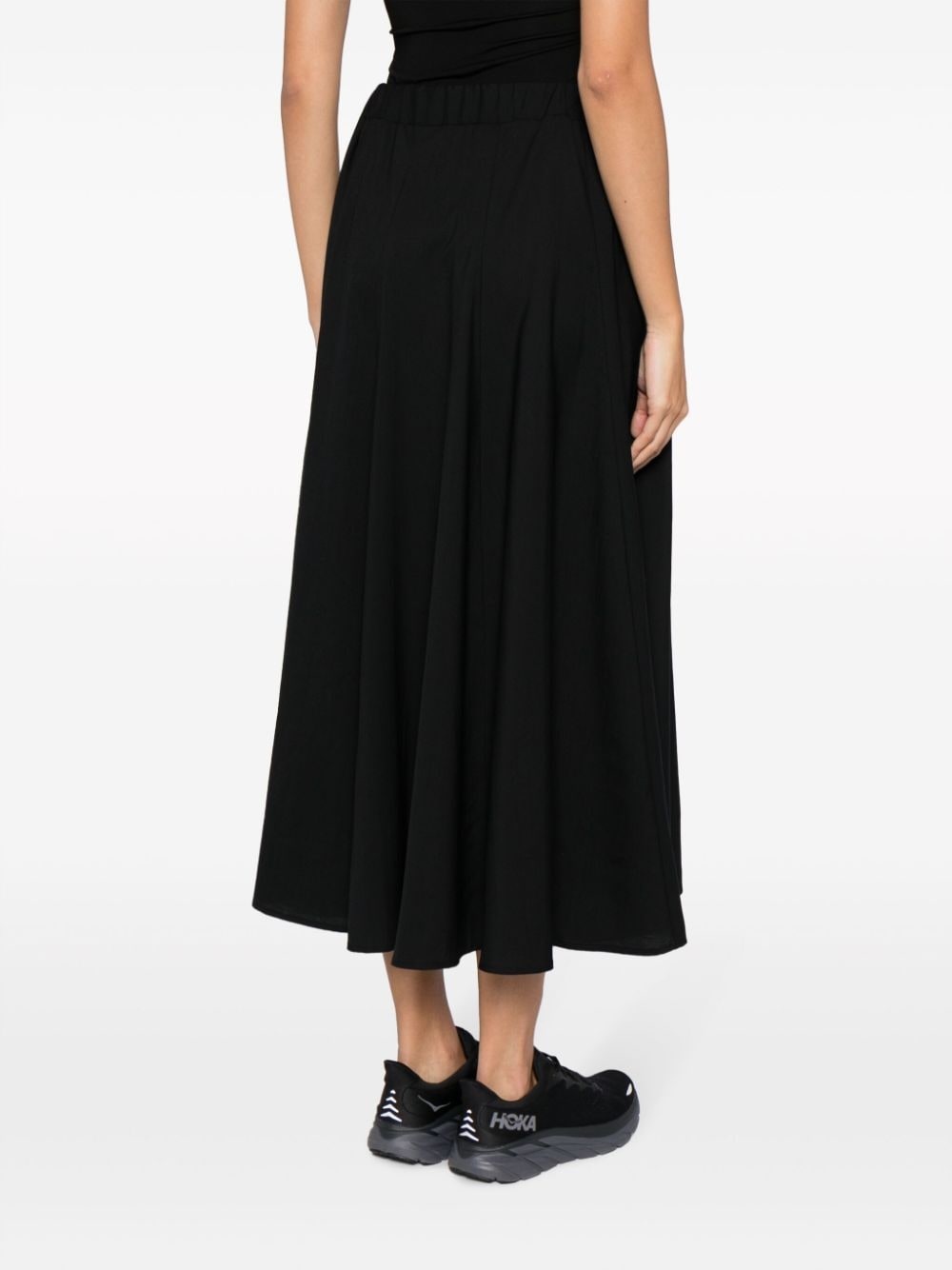 high-waisted wool midi skirt - 4