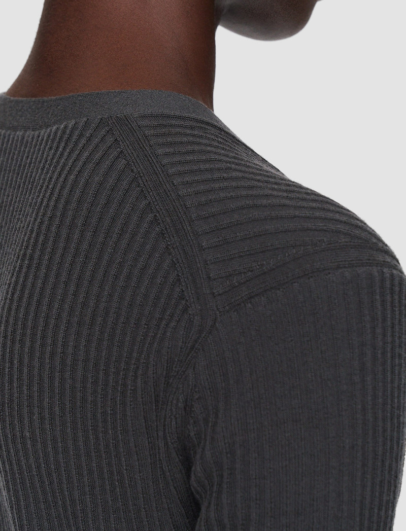 Merino Rib V Neck Top 5