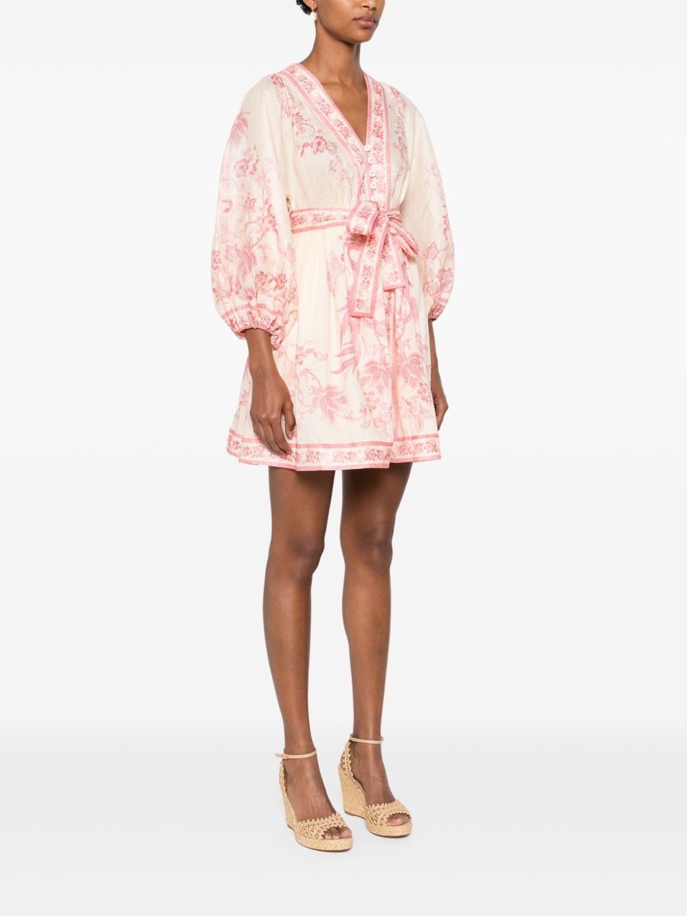 Lucky linen mini dress - 3