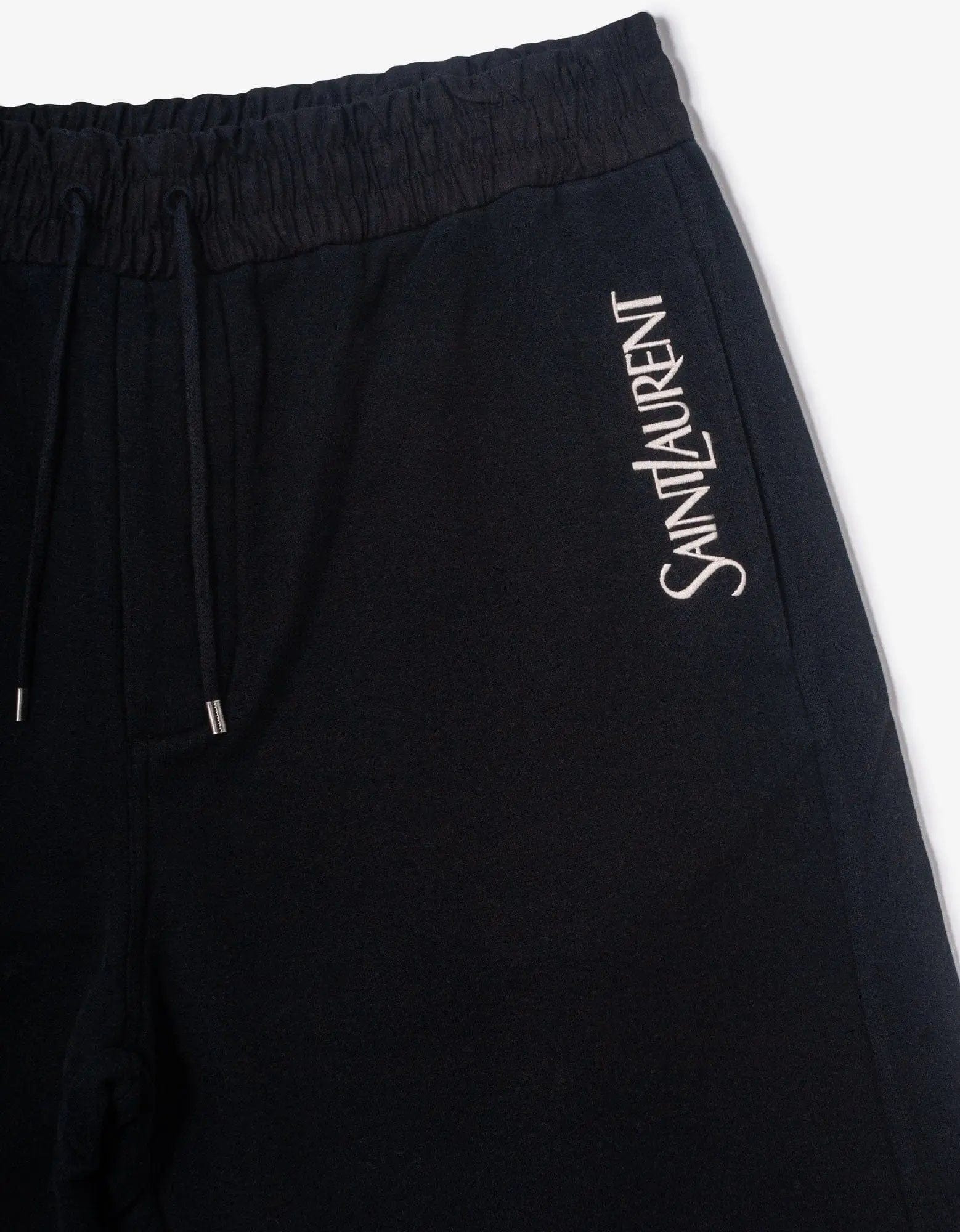 Saint Laurent Black Logo Sweat Shorts - 4