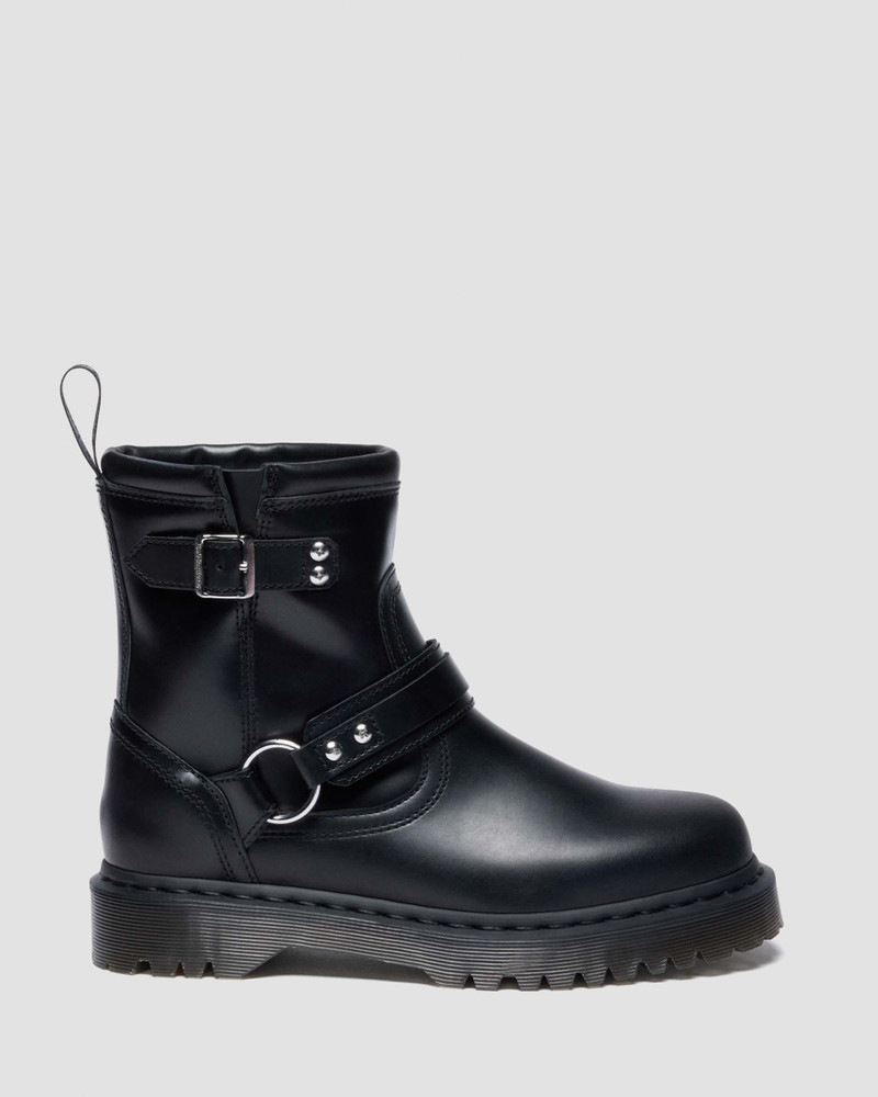 Anistone Harness Orleans Leather Biker Boots - 1