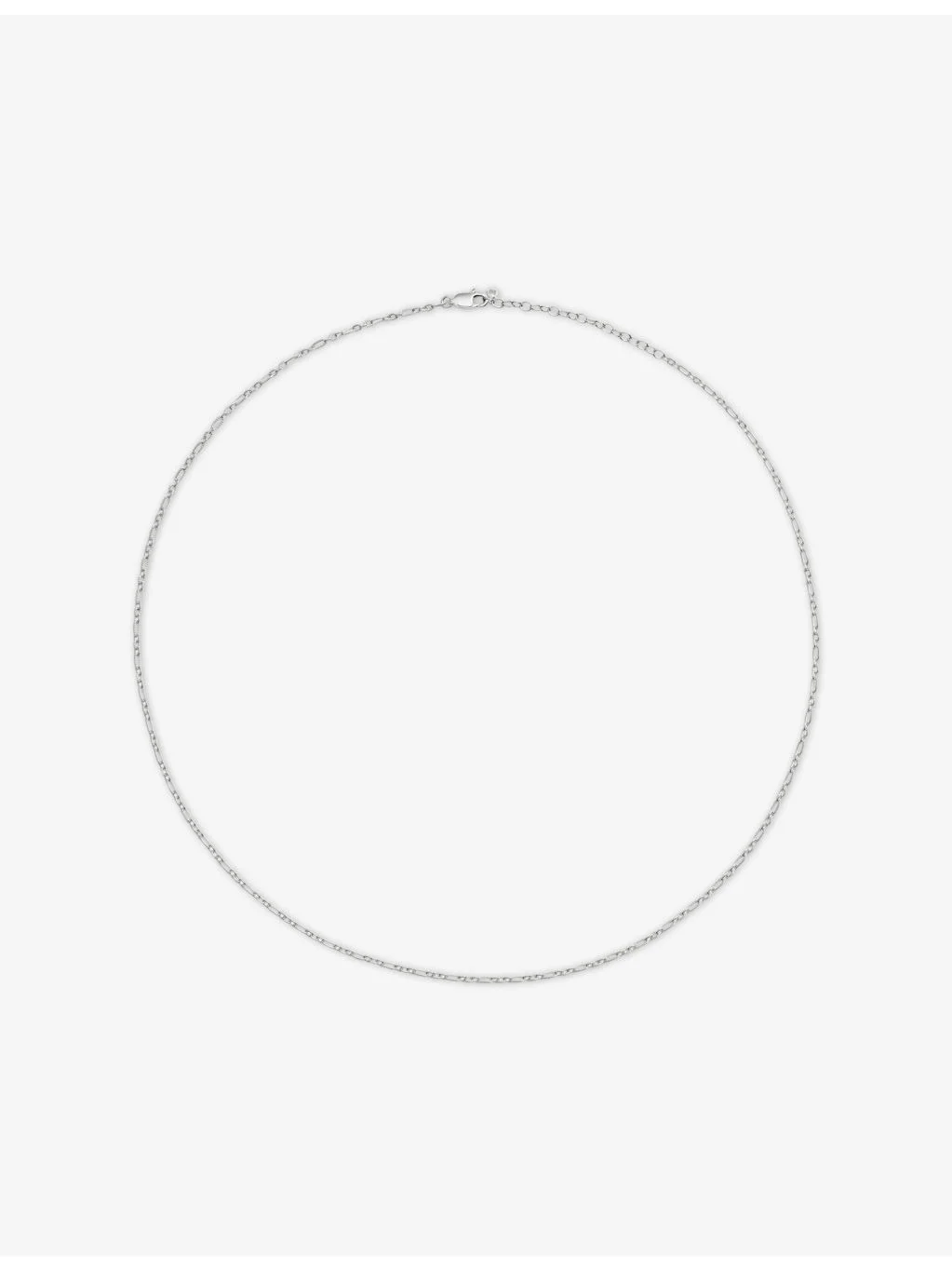 Textured Link Sterling-Silver Chain Necklace - 1