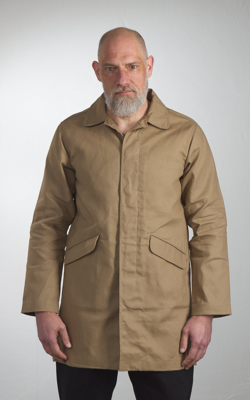 Rogue Territory ROGUE TERRITORY TRENCH COAT DRY WAXED CANVAS KHAKI outlook