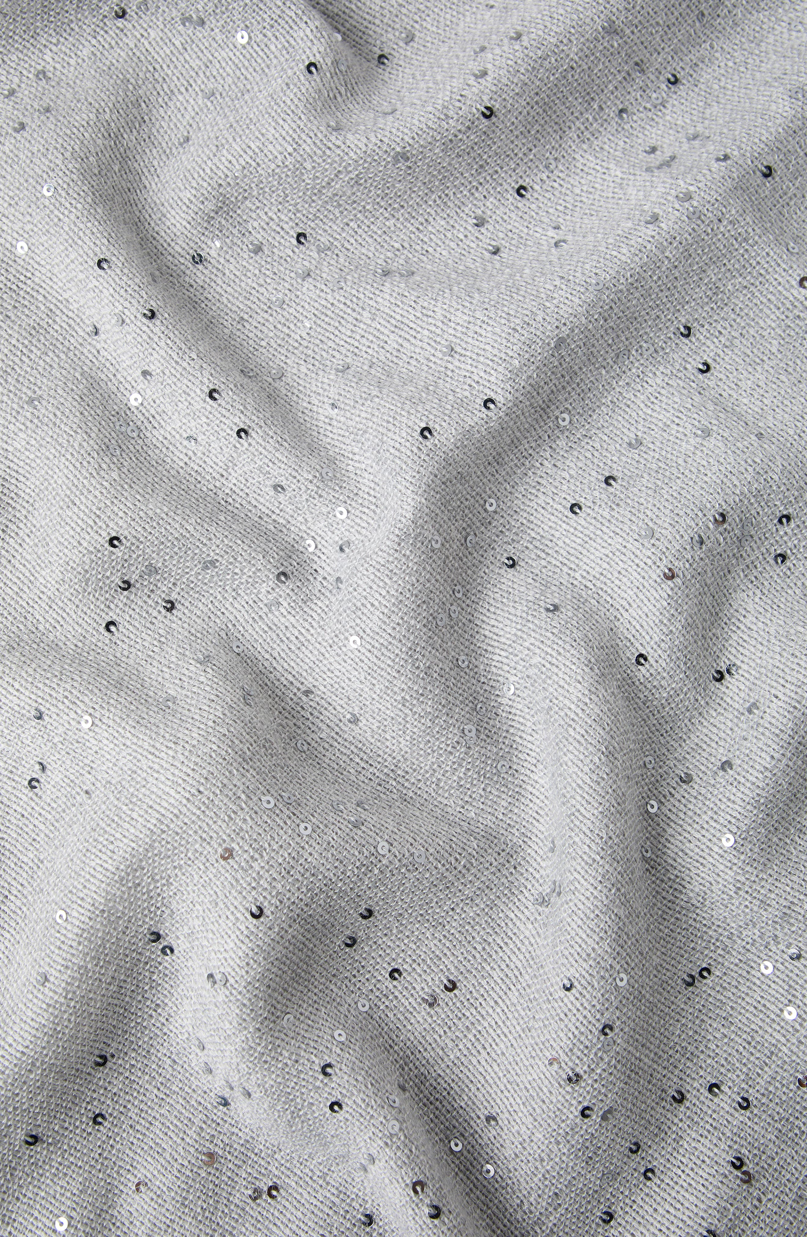 Brunello Cucinelli Cashmere and silk Diamond yarn scarf in Light Grey at Nordstrom - 4