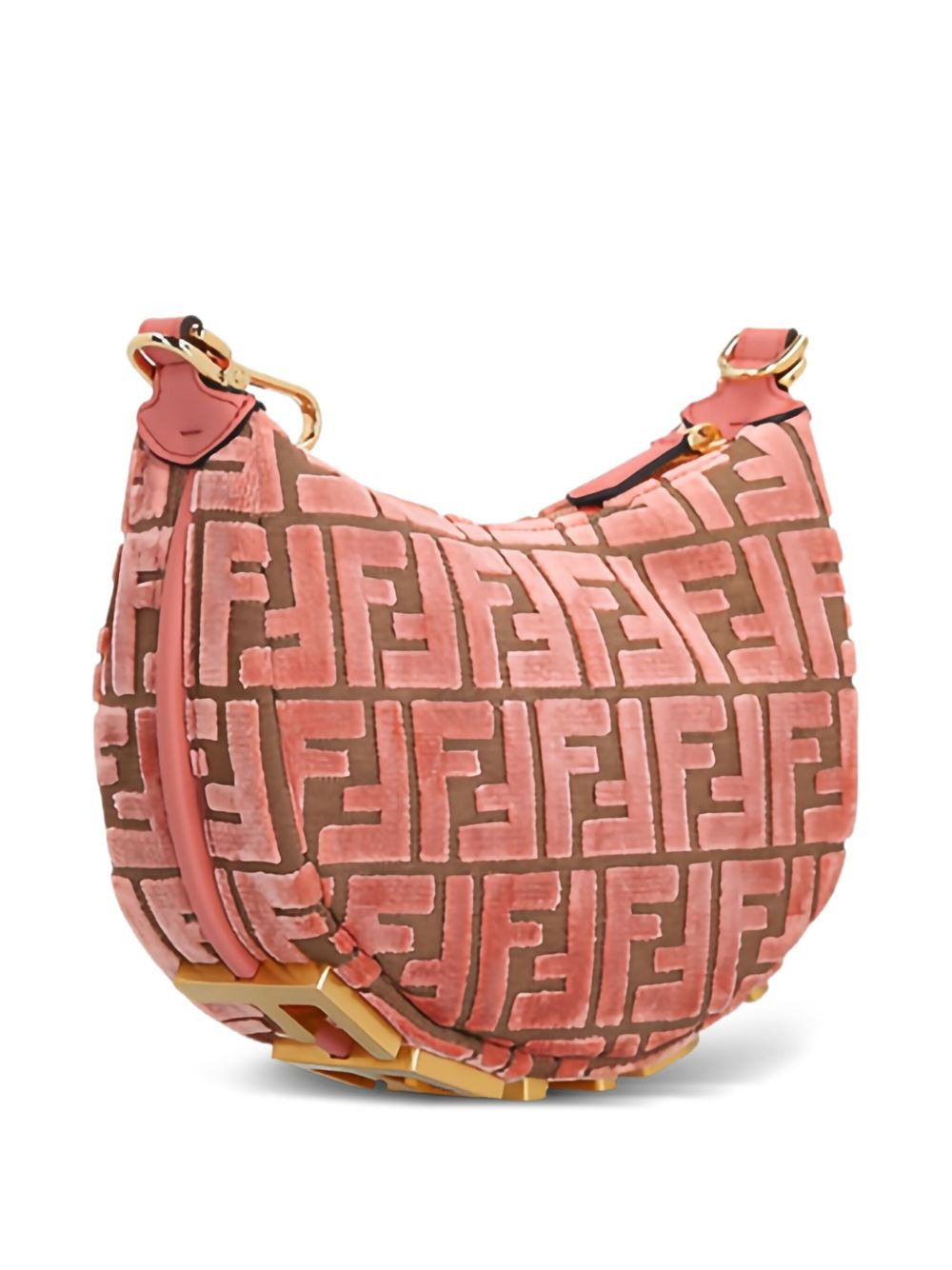 mini Fendigraphy jacquard velvet tote bag - 3