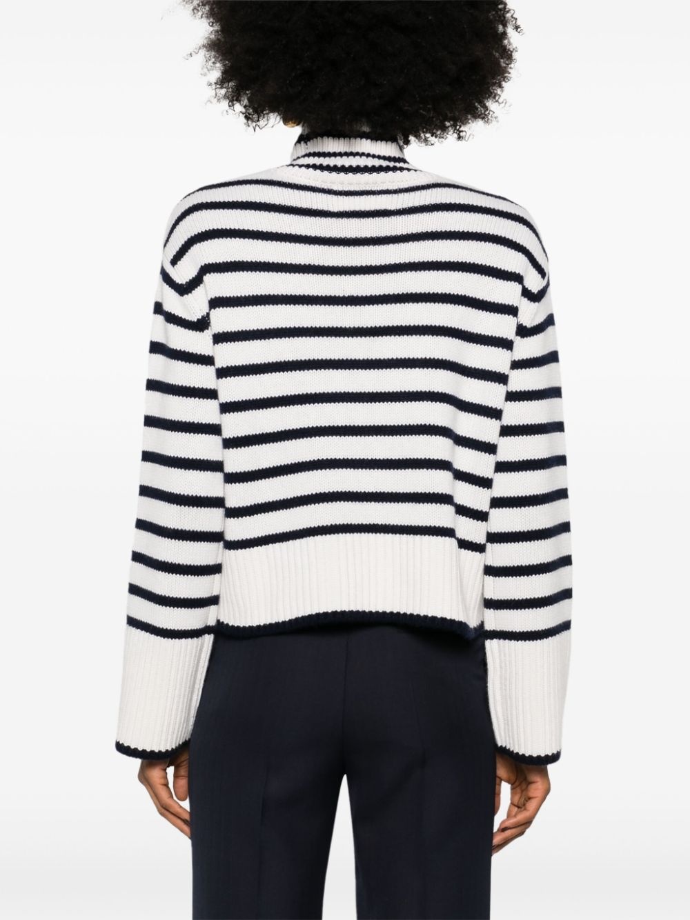 Fleur striped cashmere jumper - 4