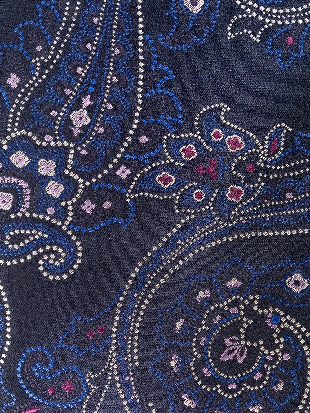 paisley-print silk tie - 2