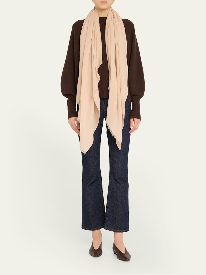 Faliero Sarti Raissa Sparkle Wool Blend Scarf outlook