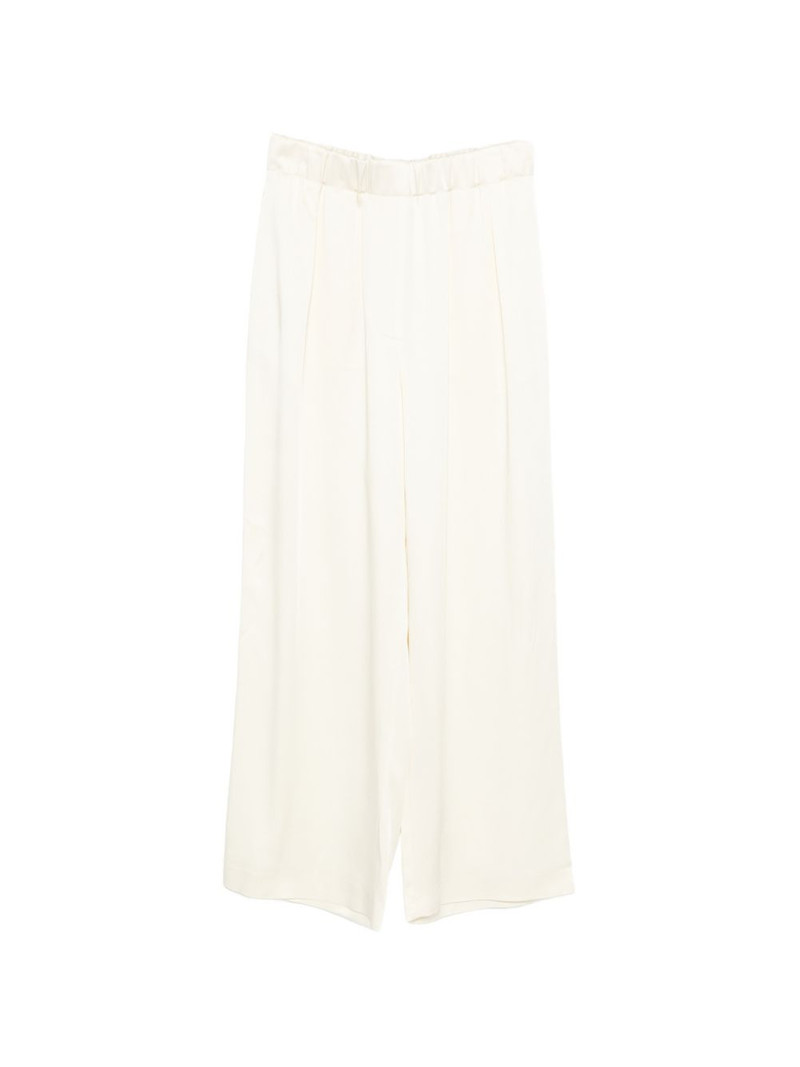 elasticated-waistband palazzo pants 1