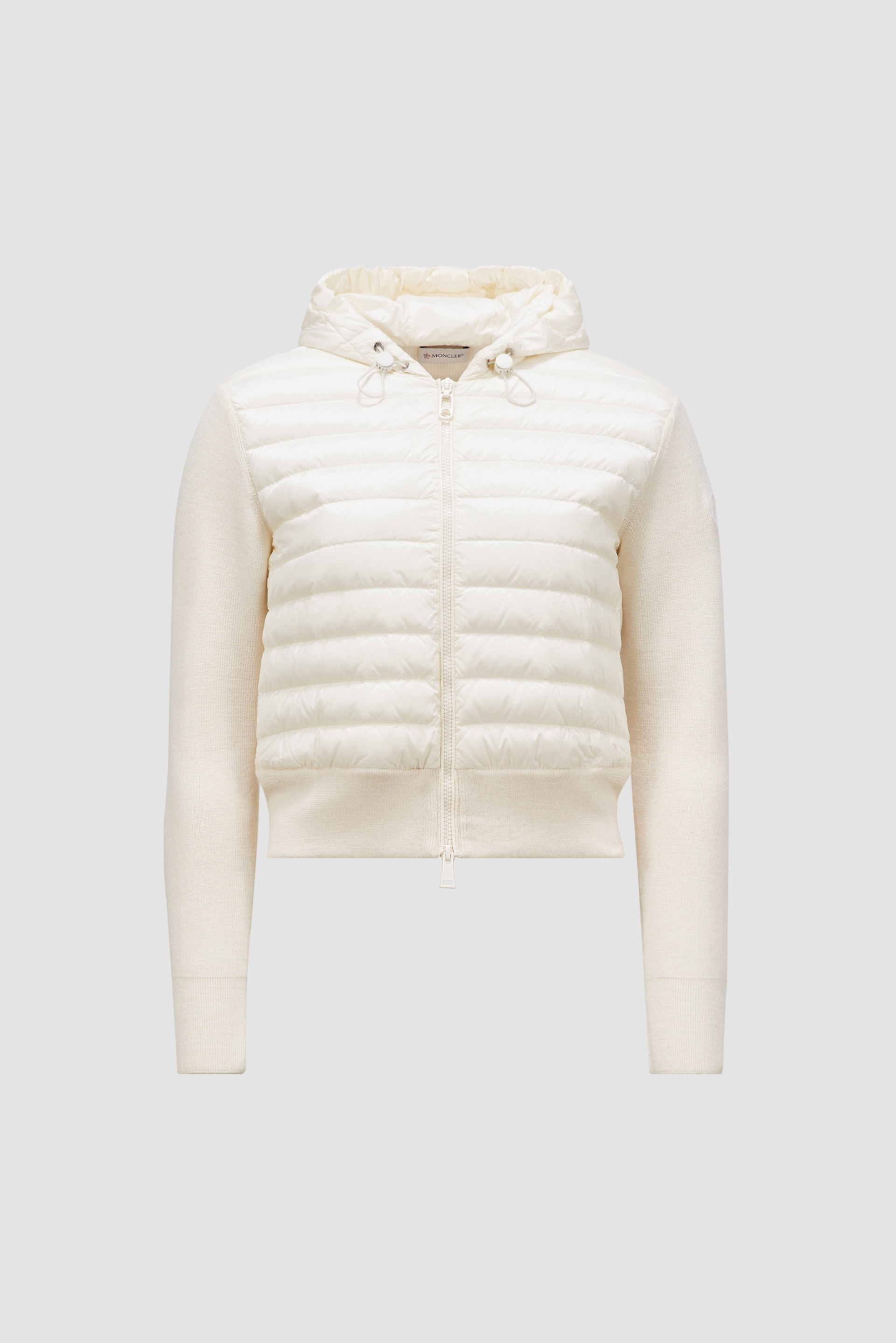 Padded Wool Zip-Up Hoodie - 1