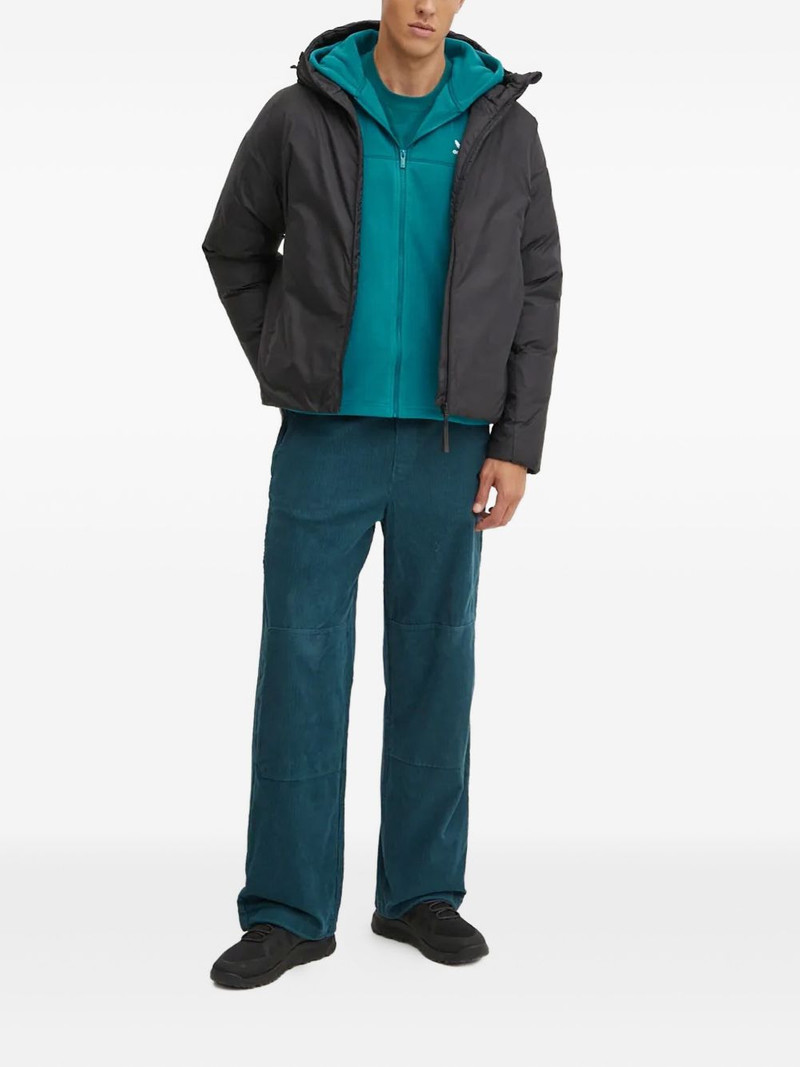 adidas three-stripe detail padded jacket outlook