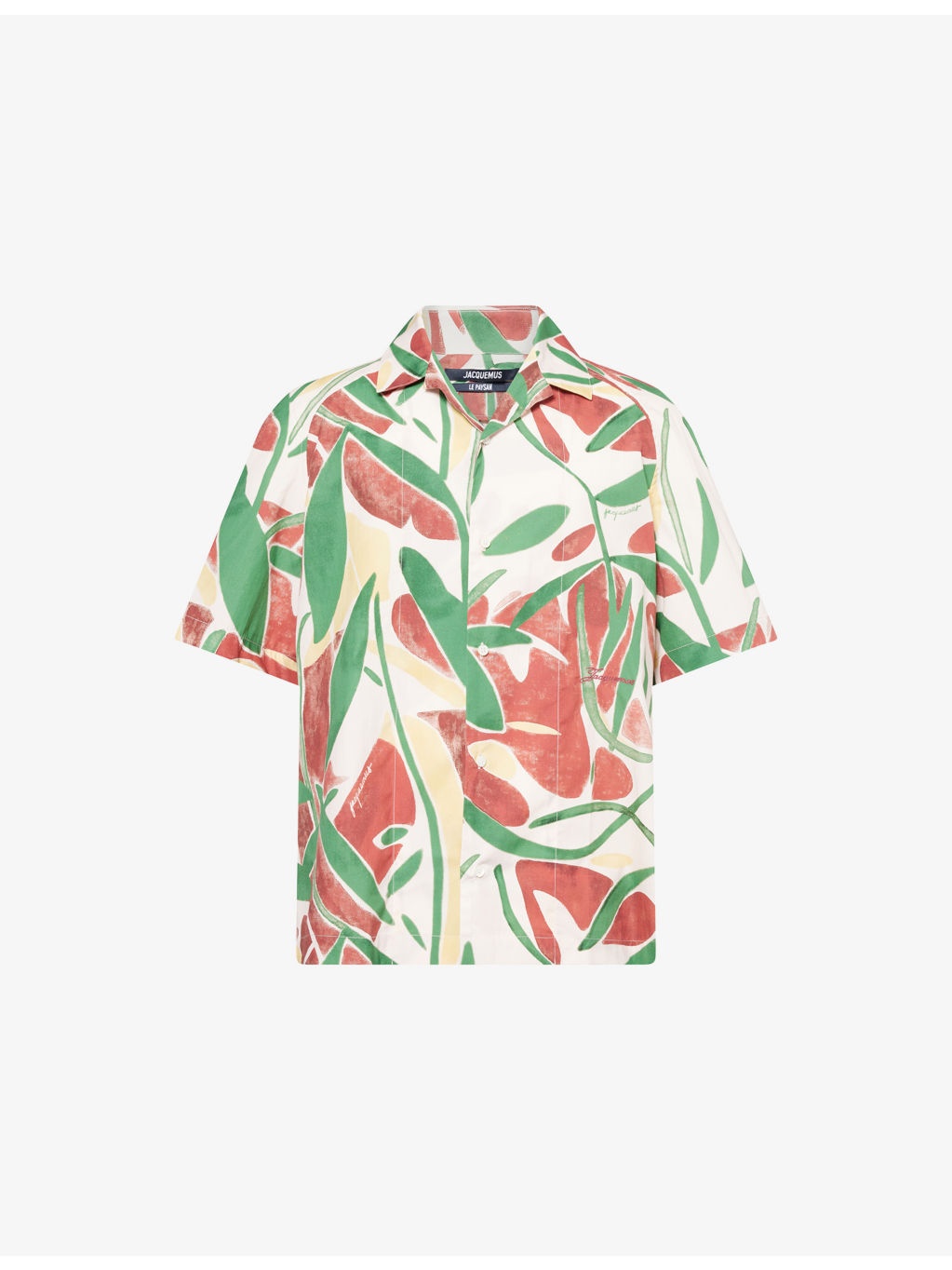 La Chemise Fonccio Graphic-print Cotton Shirt - 1
