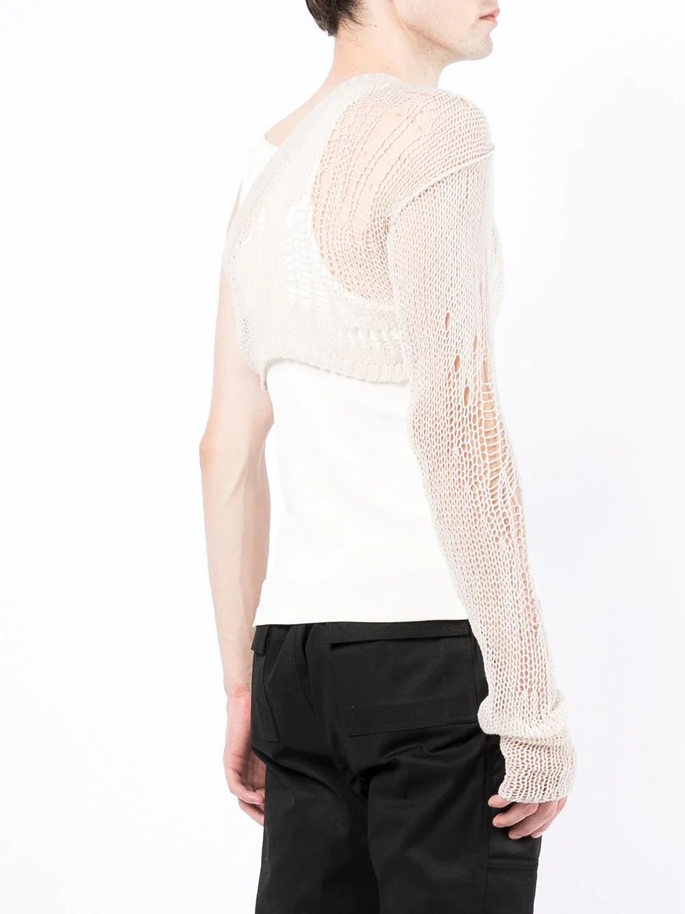 cropped one-shoulder jumper - 4