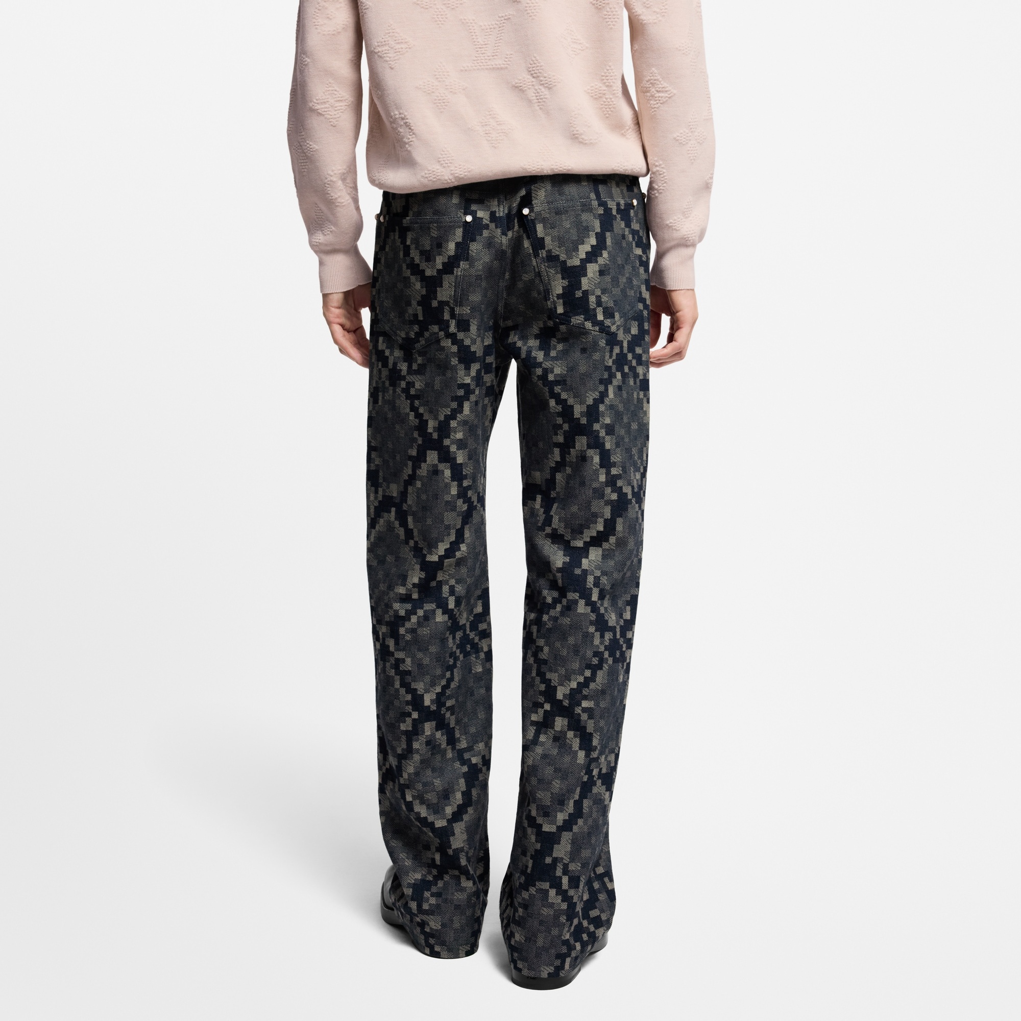 Graphic Denim Skate Pants - 5