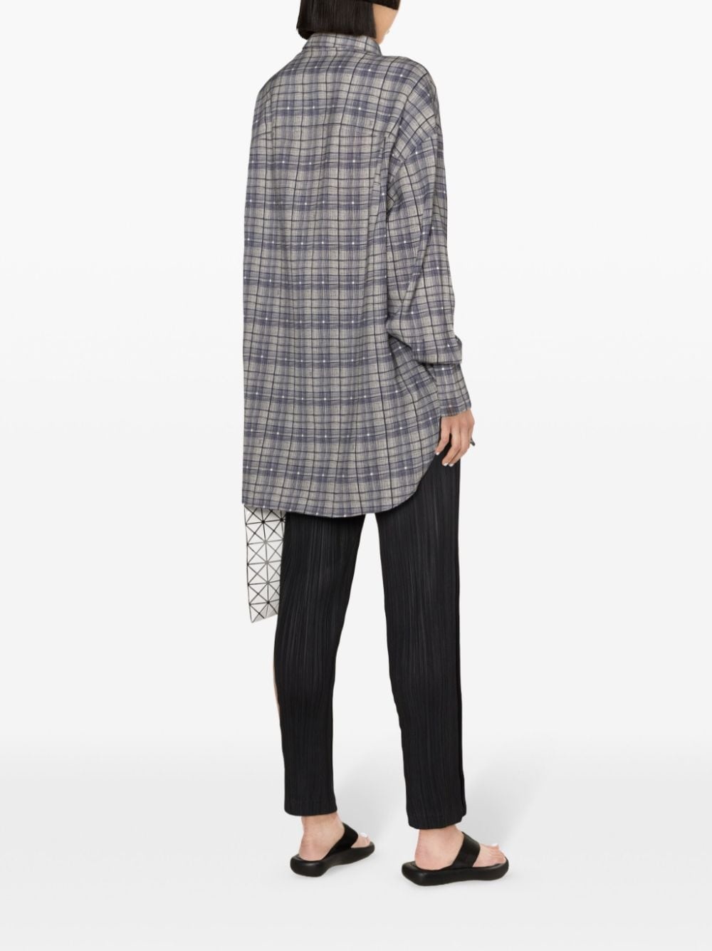 straight-leg pleated trousers - 4