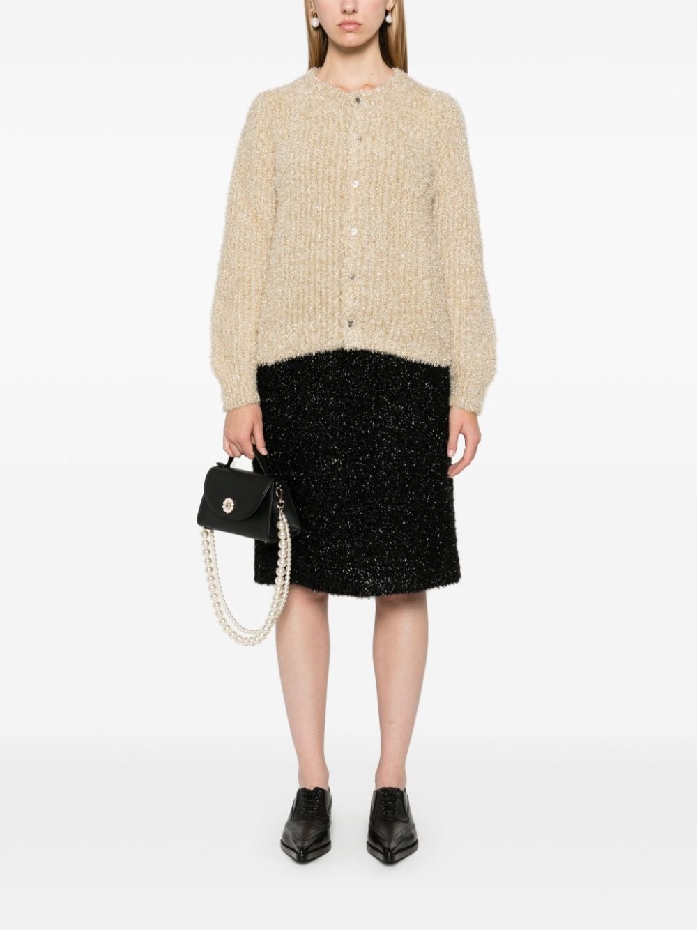 lurex cardigan - 2