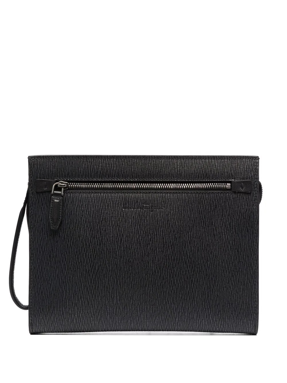 embossed-logo clutch bag - 1