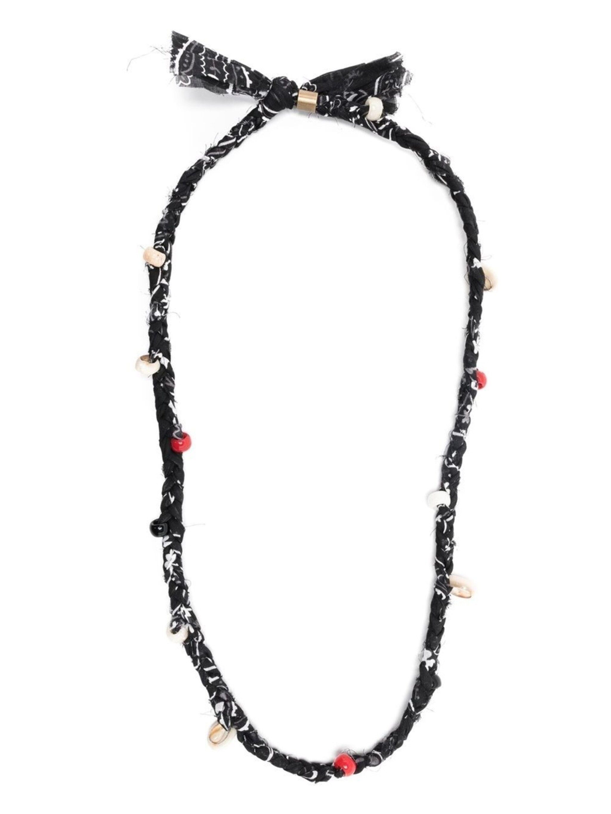 braided charm necklace - 1