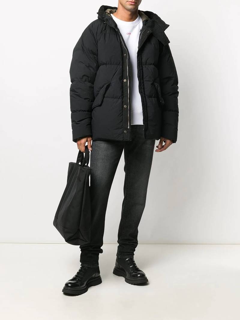 Ten C padded hooded jacket outlook
