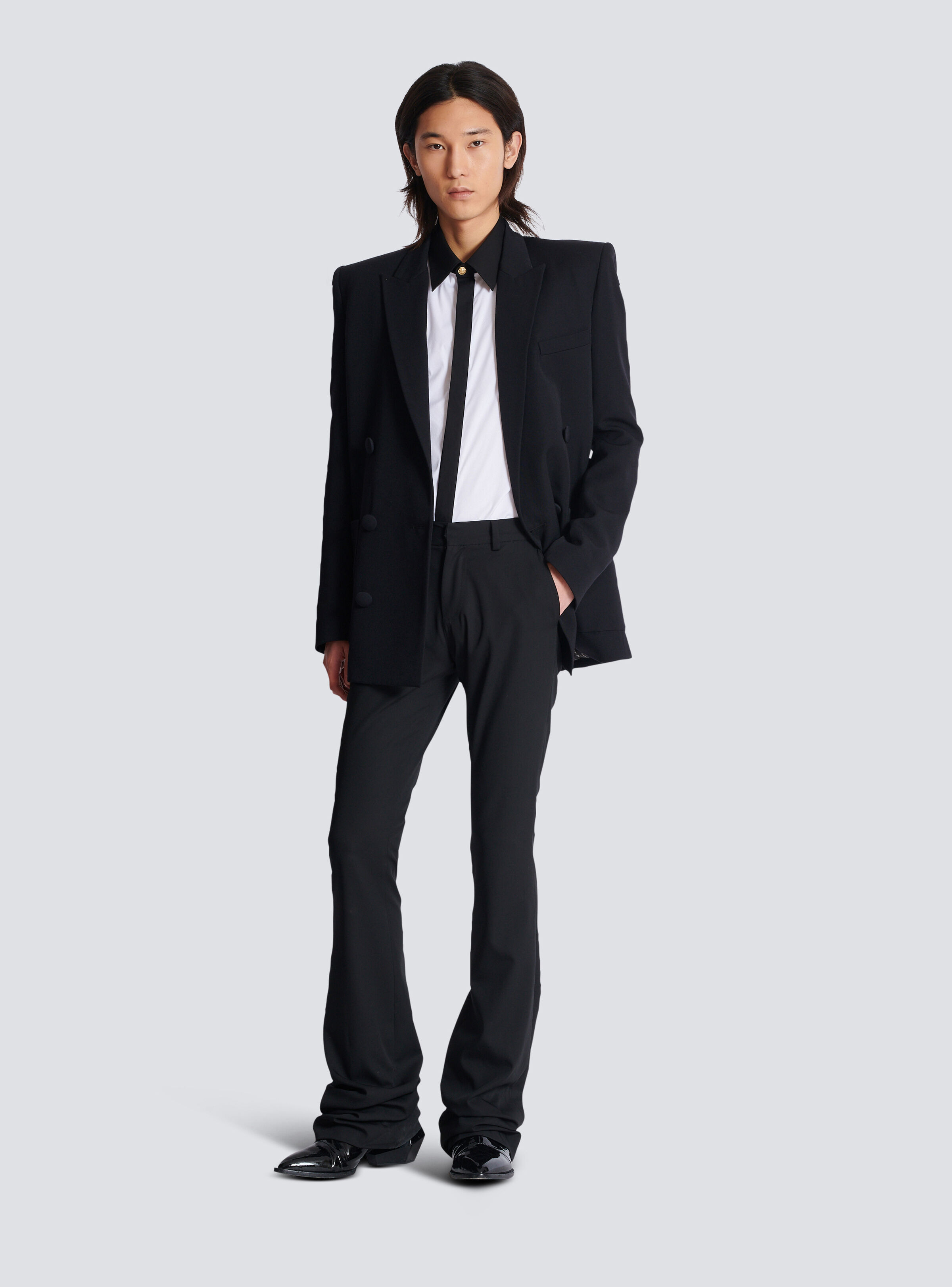 Two-tone poplin shirt - 2