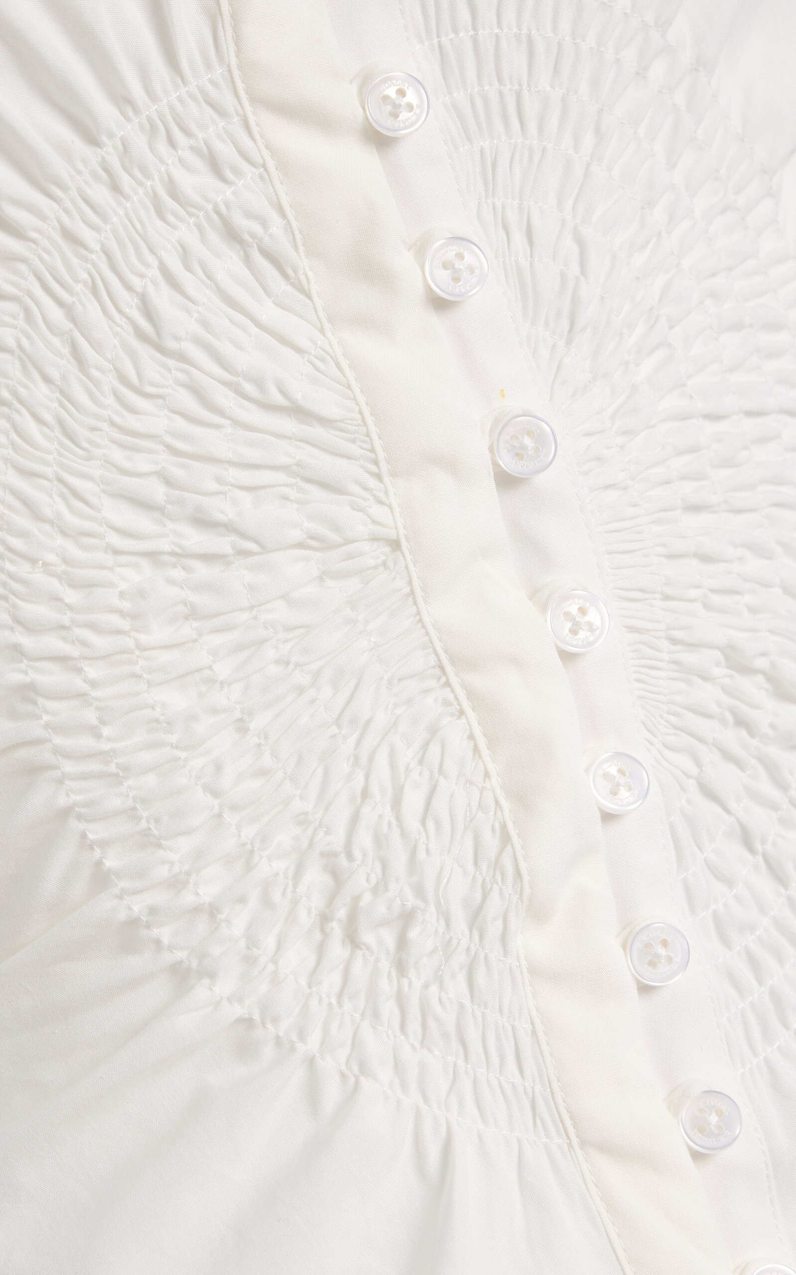 Eva Cotton-Poplin Circle Shirt white - 5