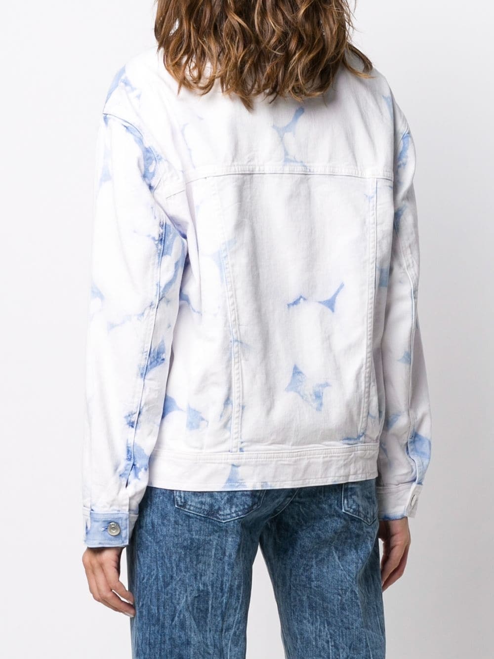 acid wash denim jacket - 4