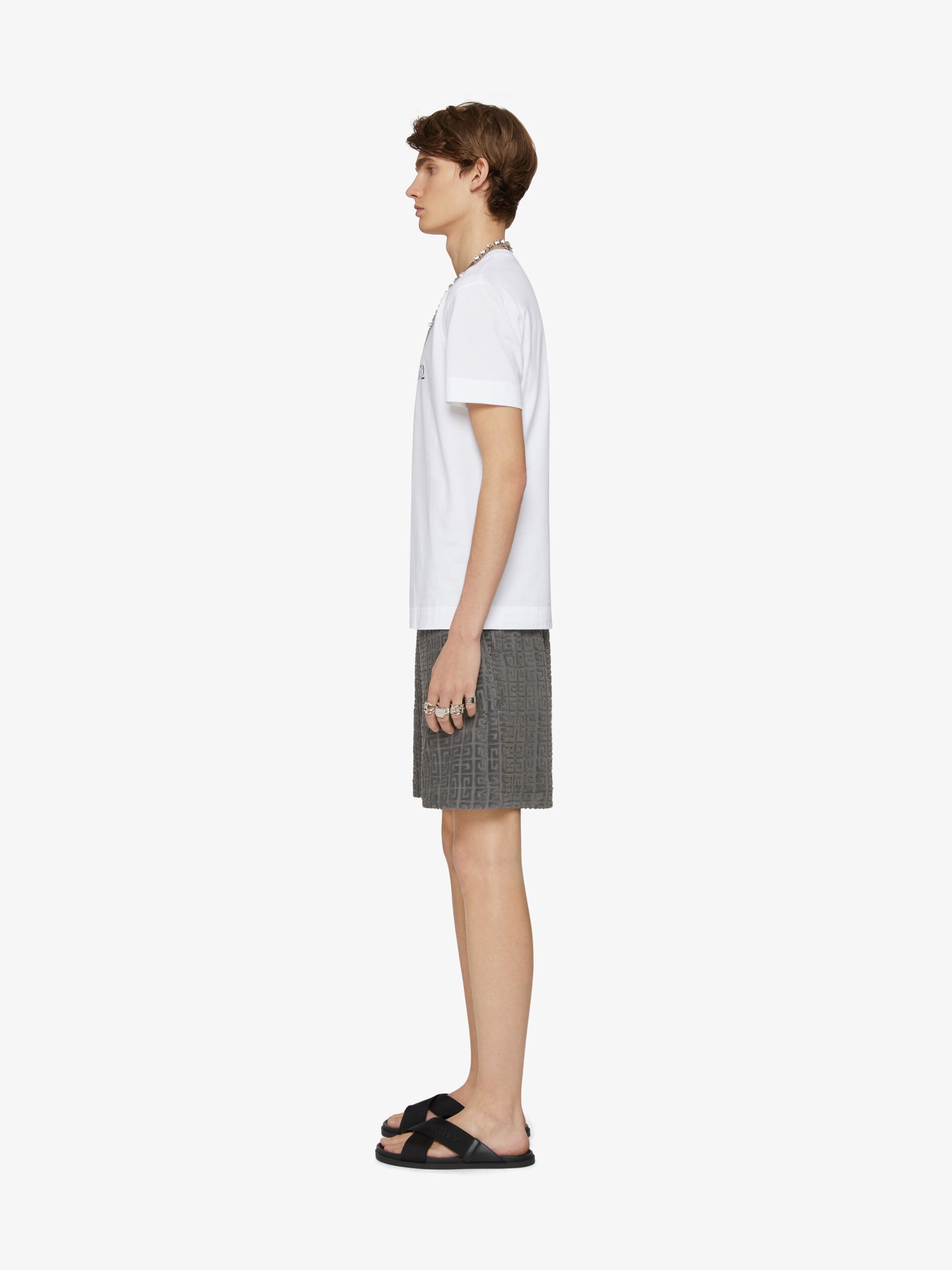 SLIM FIT T-SHIRT IN COTTON WITH GIVENCHY LOGO - 3