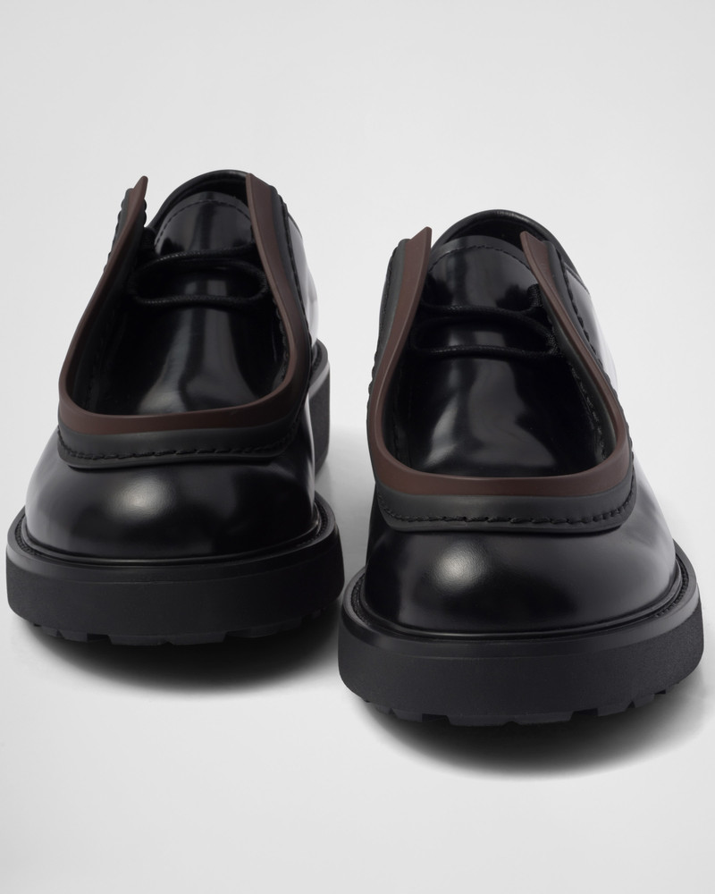 Diapason opaque brushed leather lace-up shoes 6
