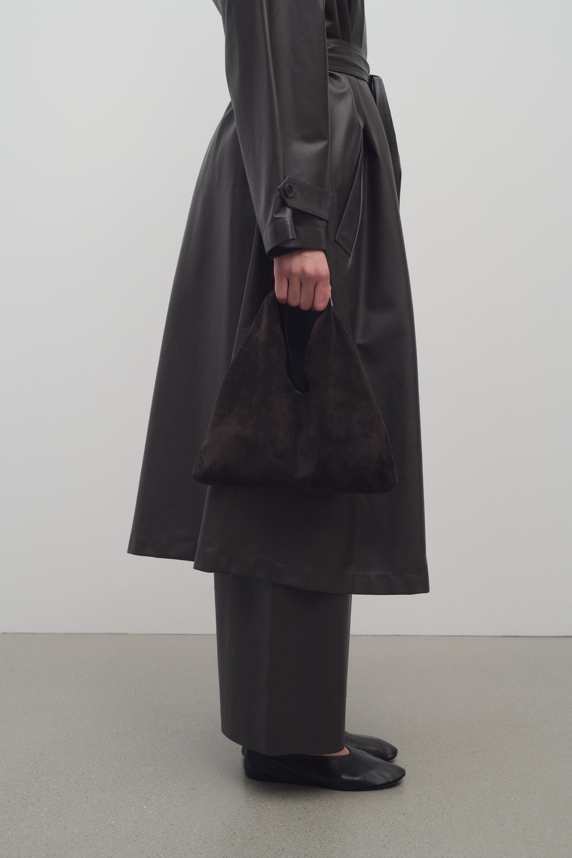 Small Bindle Bag in Suede - 4