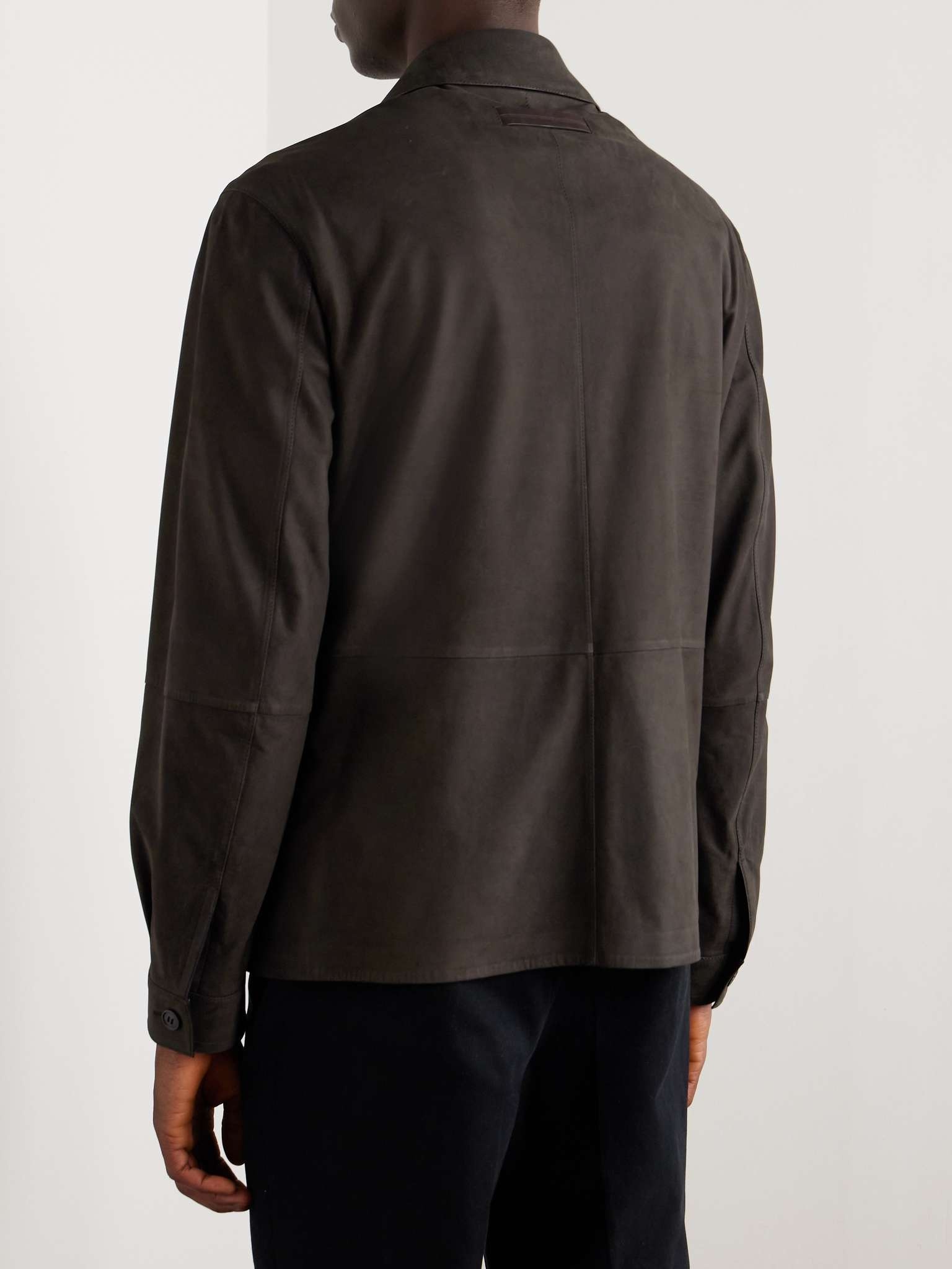 Camp-Collar Nubuck Jacket - 4