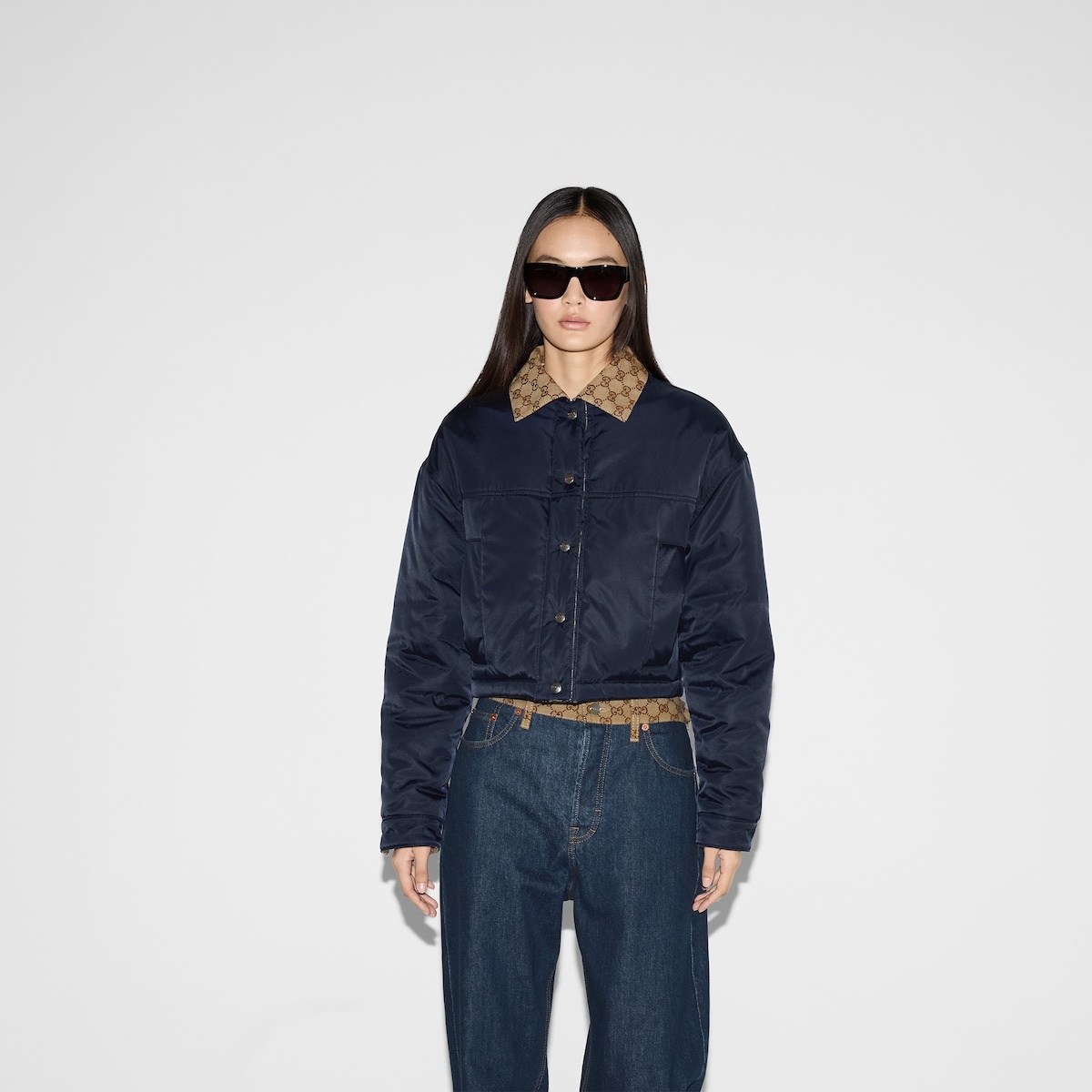 Reversible gabardine nylon jacket - 3