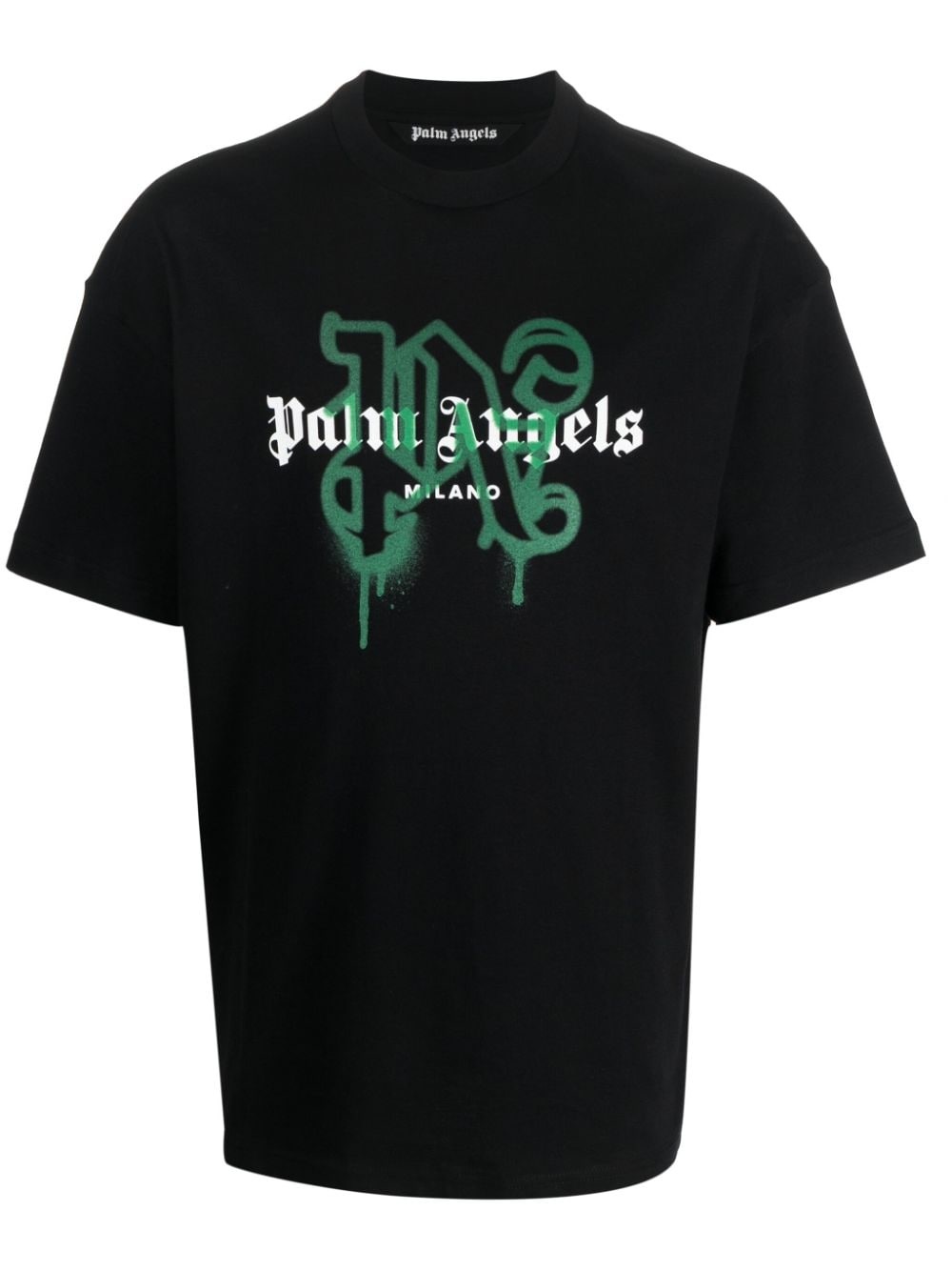 grafitti-print T-shirt - 1