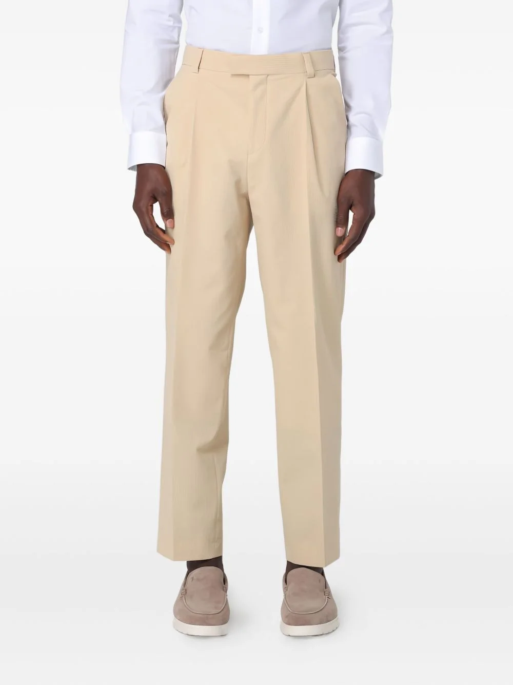 pleated-front trousers - 1