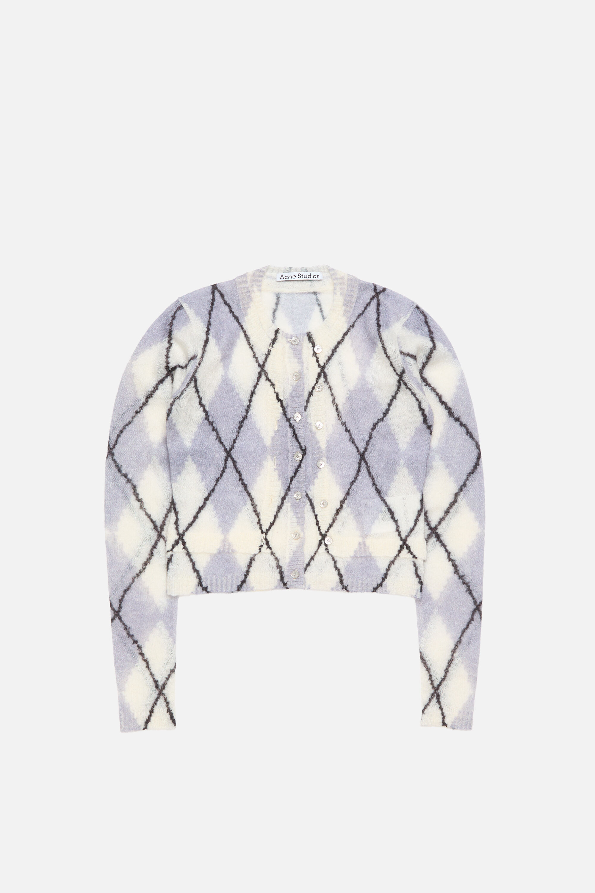 Mohair cardigan - Mauve Grey - 6