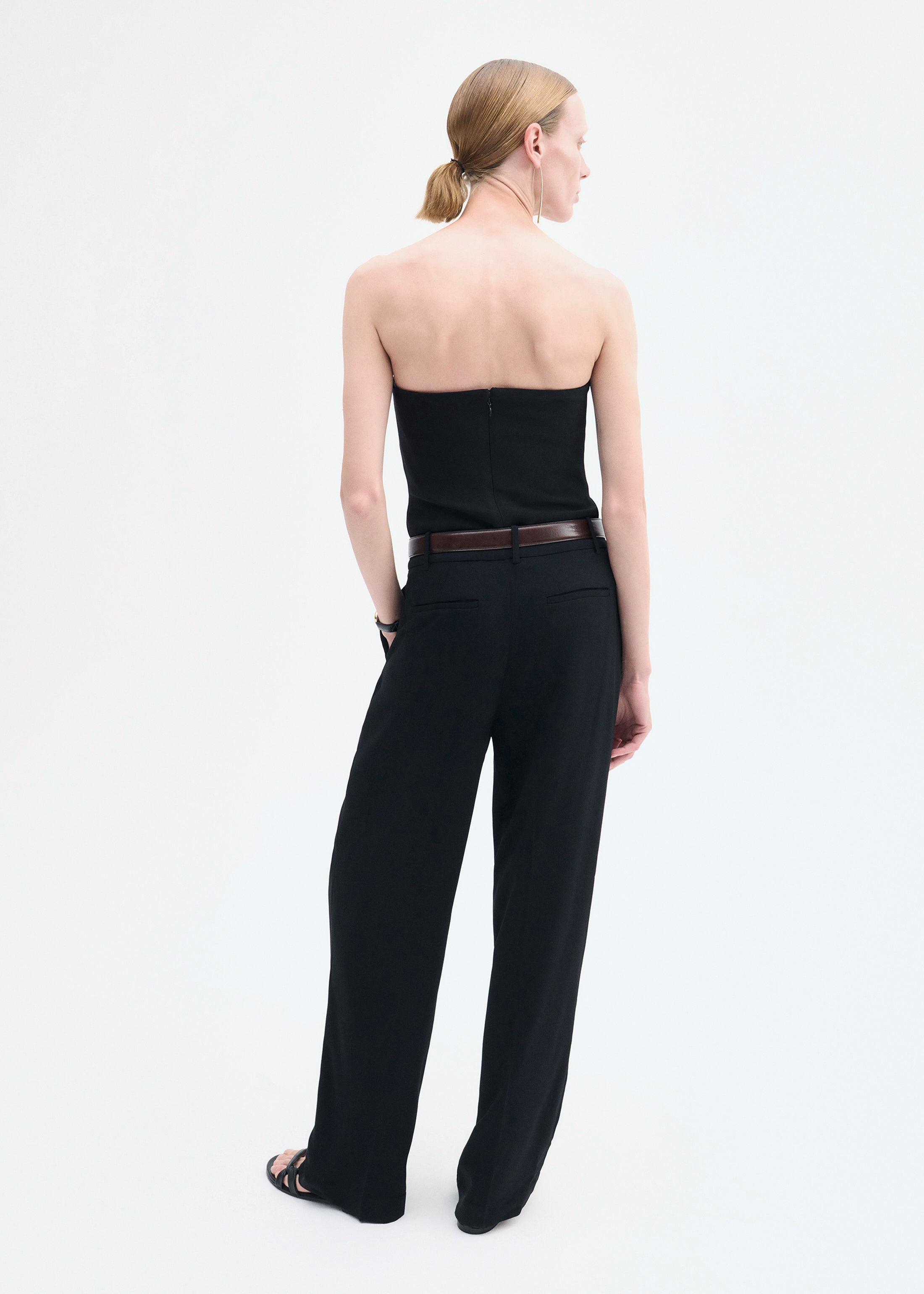 Strapless Bustier Top in Crepe - 3