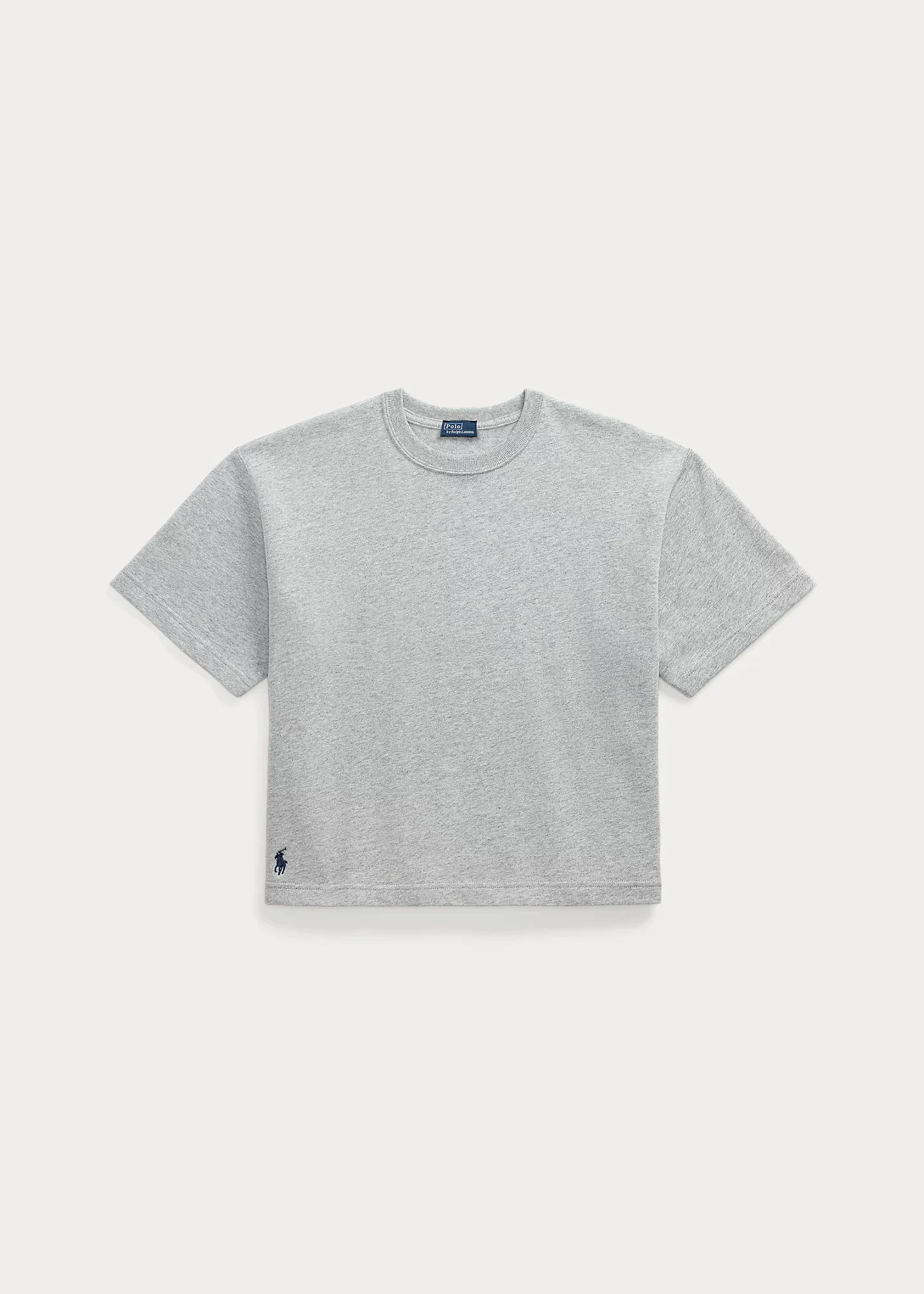 Relaxed Crop Fit Cotton Jersey Tee - 1