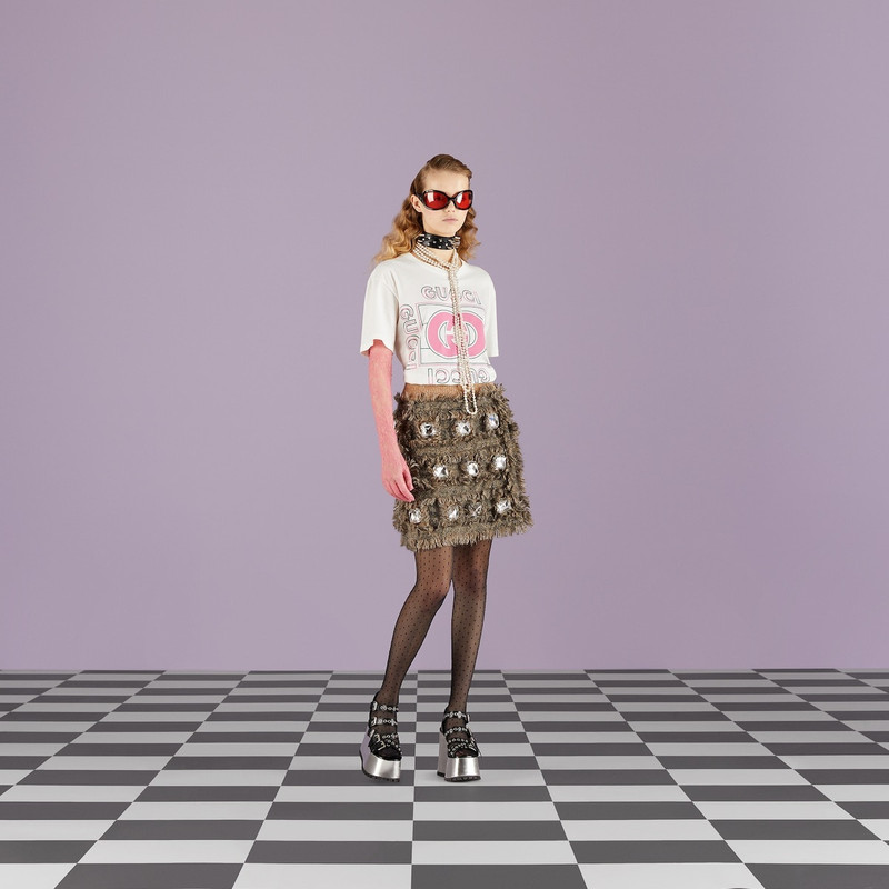 GUCCI Gucci vintage logo print T-shirt outlook