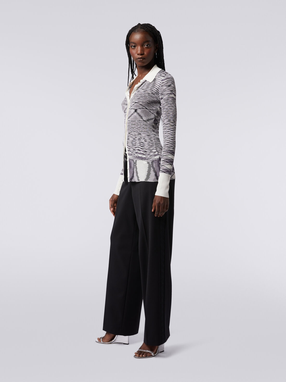 Ribbed slub viscose shirt - 3