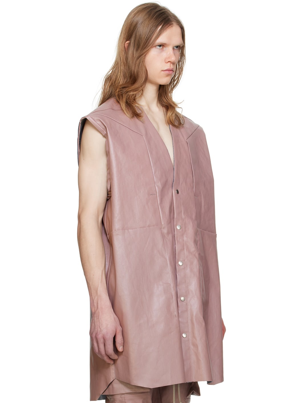 Pink Strobe Jumbo Denim Shirt - 2