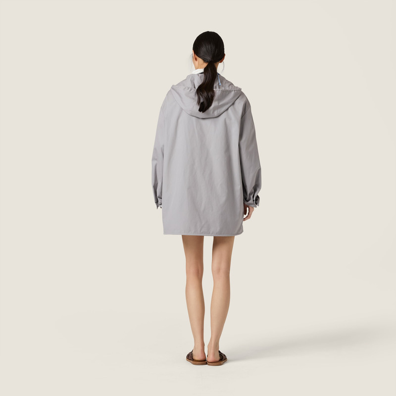 Single-breasted Panama cotton caban jacket 3