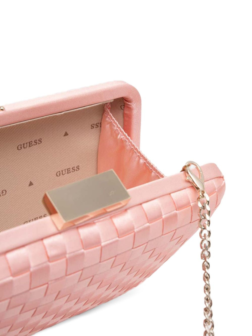 logo-plaque clutch bag - 4