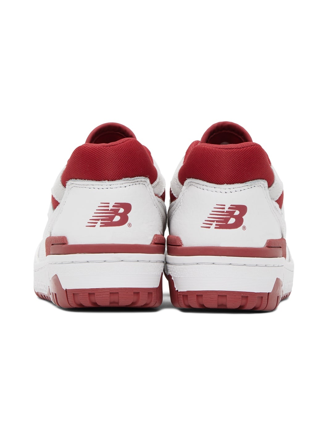 White & Red 550 Sneakers - 2