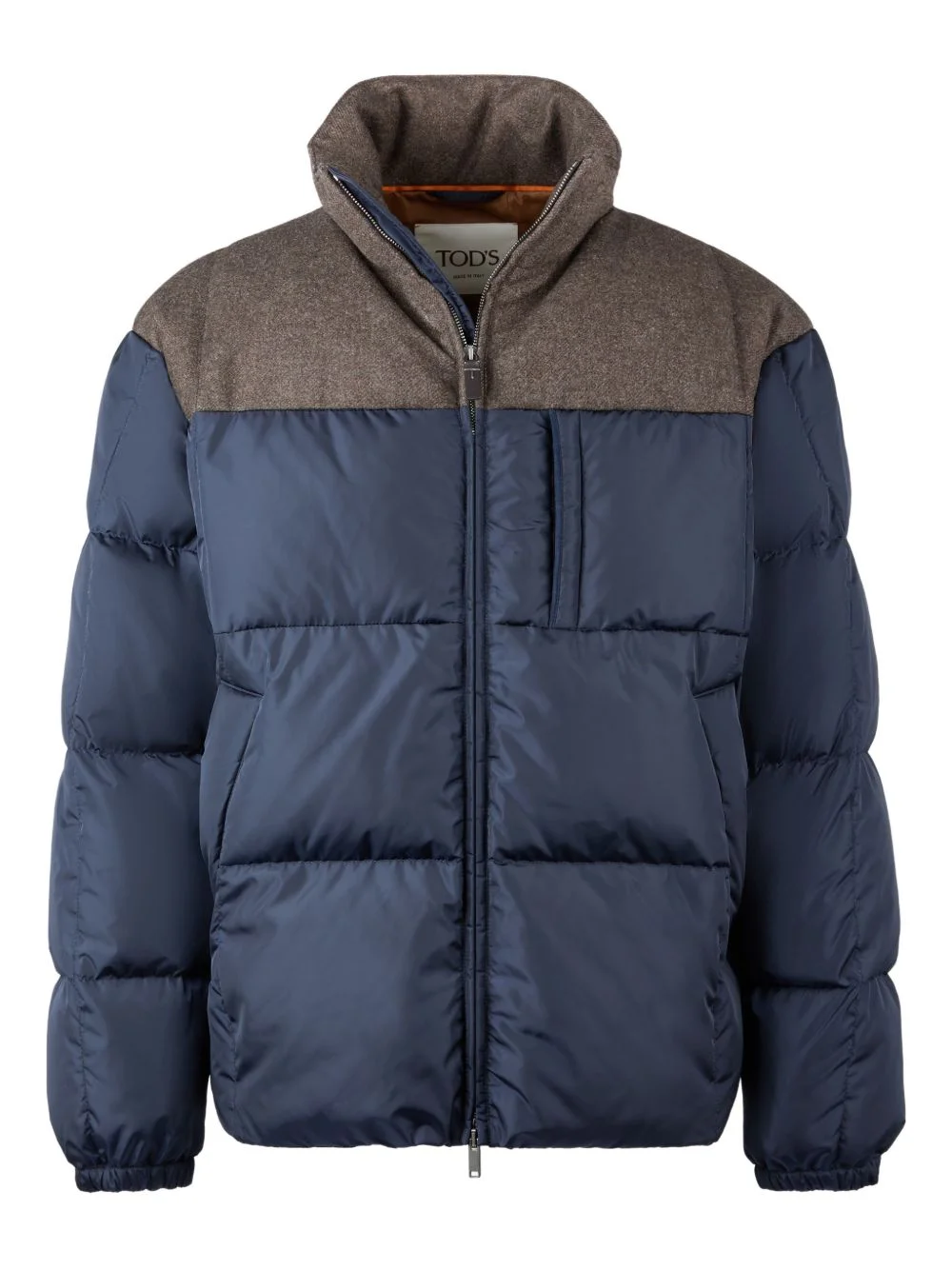 colour-block padded jacket - 1