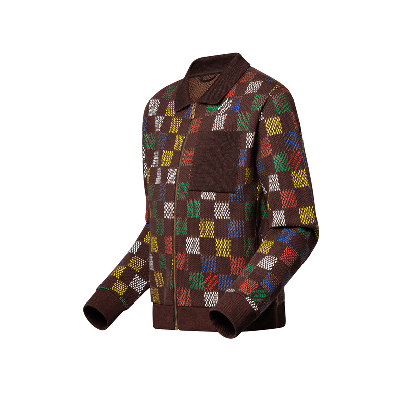 Louis Vuitton Jacquard Damier Cotton Jersey Blouson outlook