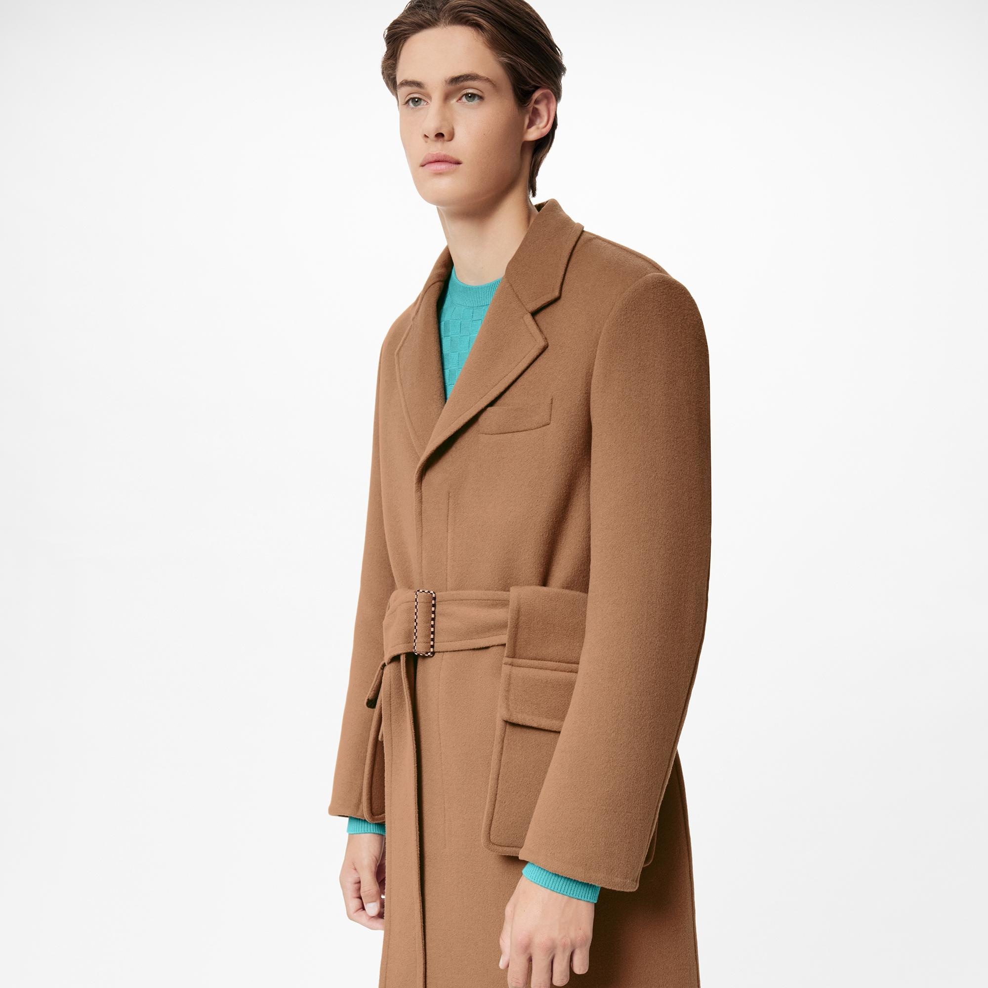 Belted Damier Coat - 3