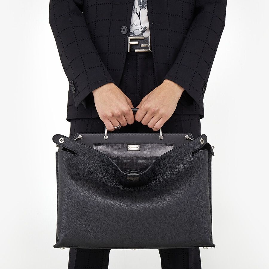 Black leather bag - 7