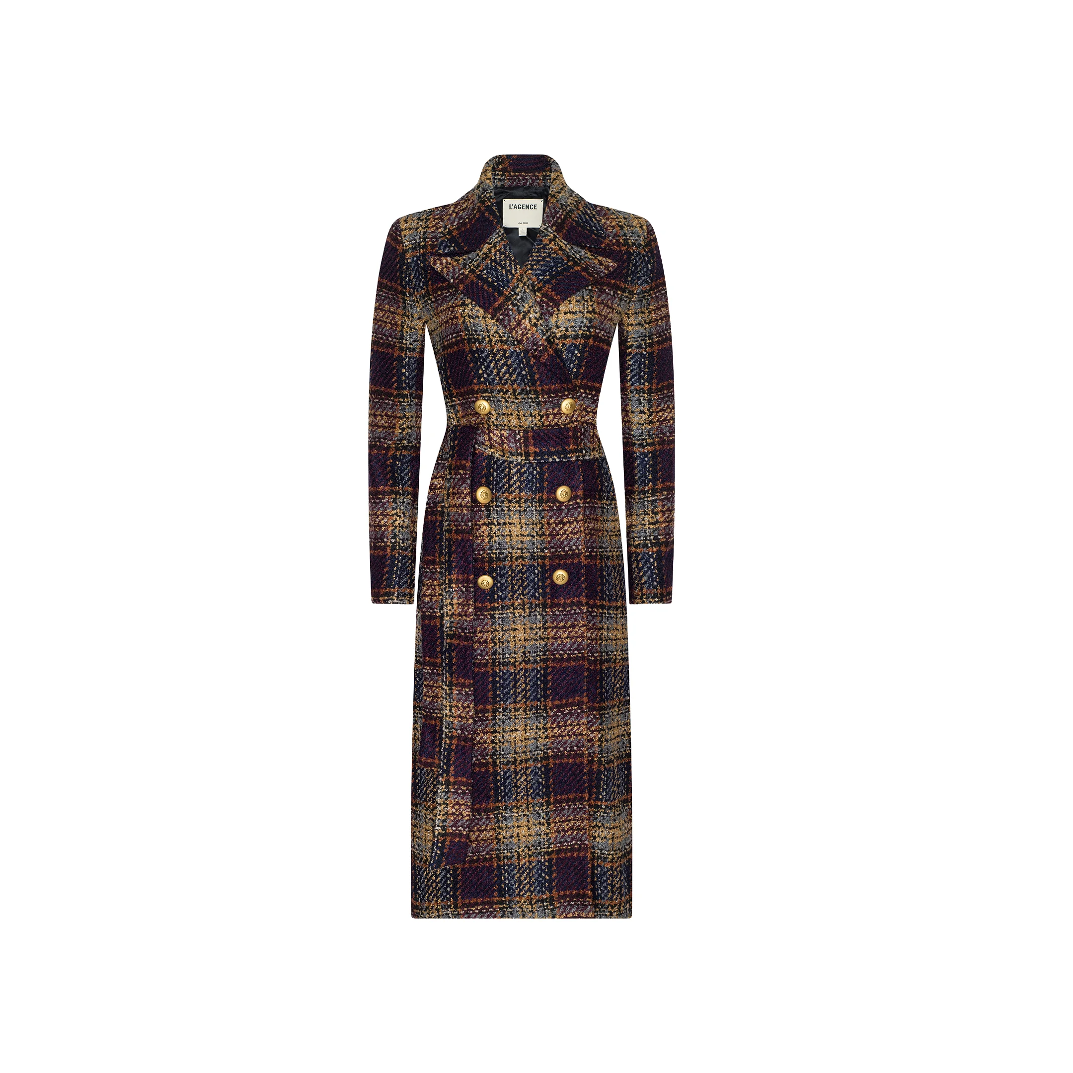 Kolina Tweed Long Coat - 1
